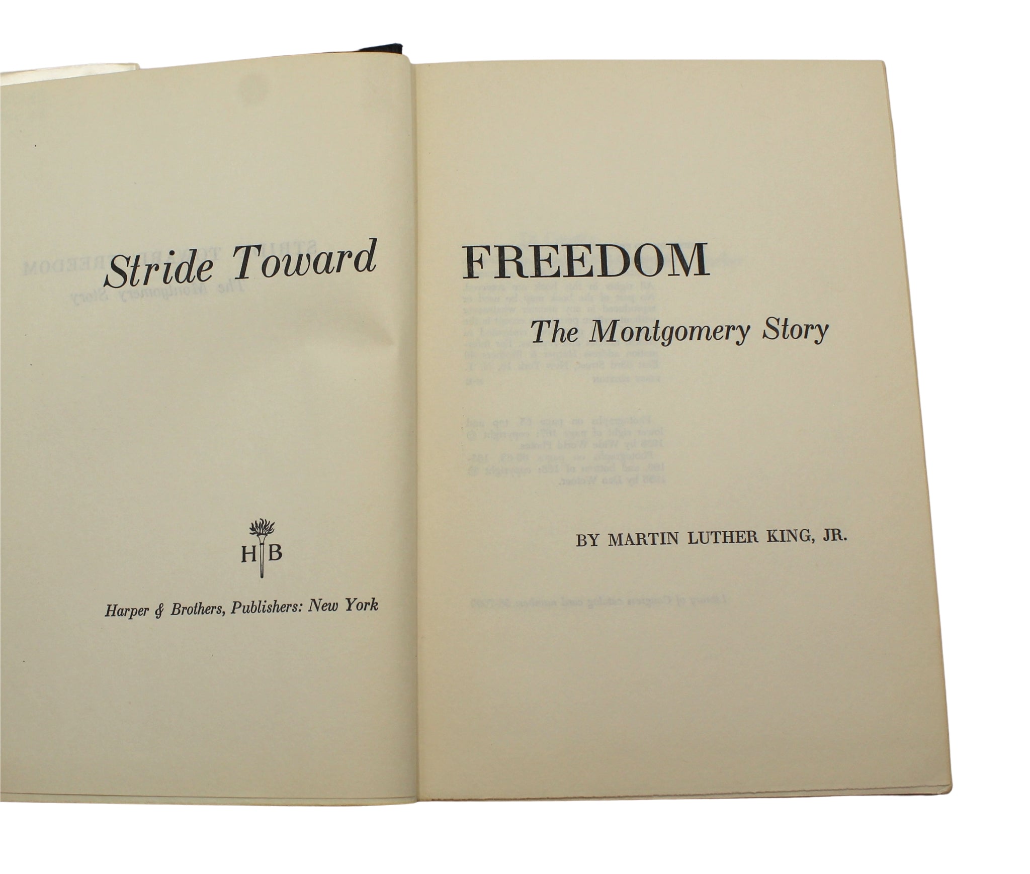 Stride Toward Freedom by Martin Luther King, Jr., First Edition in Original Dust Jacket, 1958 - The Great Republic