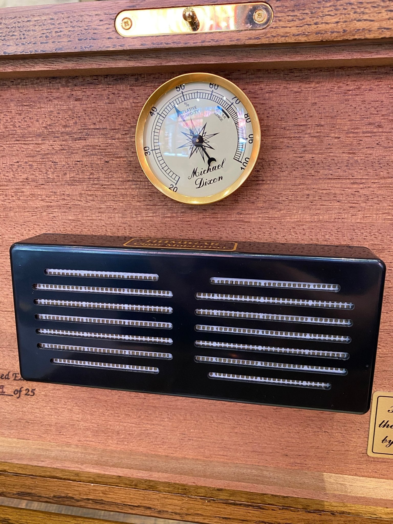 TGR Handcrafted Humidor, George Washington's 1789 Inaugural Seal or Elephant - The Great Republic