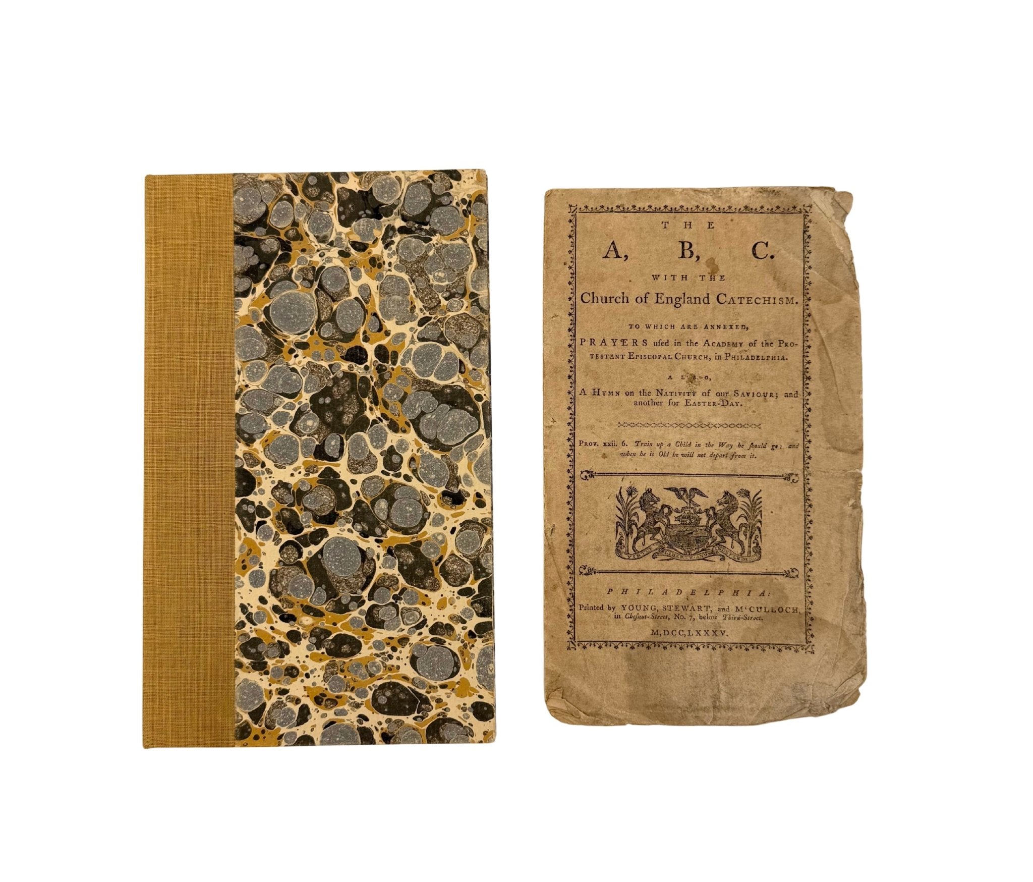 The A, B, C. With The Church of England Catechism, Published by Young, Stewart and McCulloch, First Edition, Second Issue, 1785 - The Great Republic