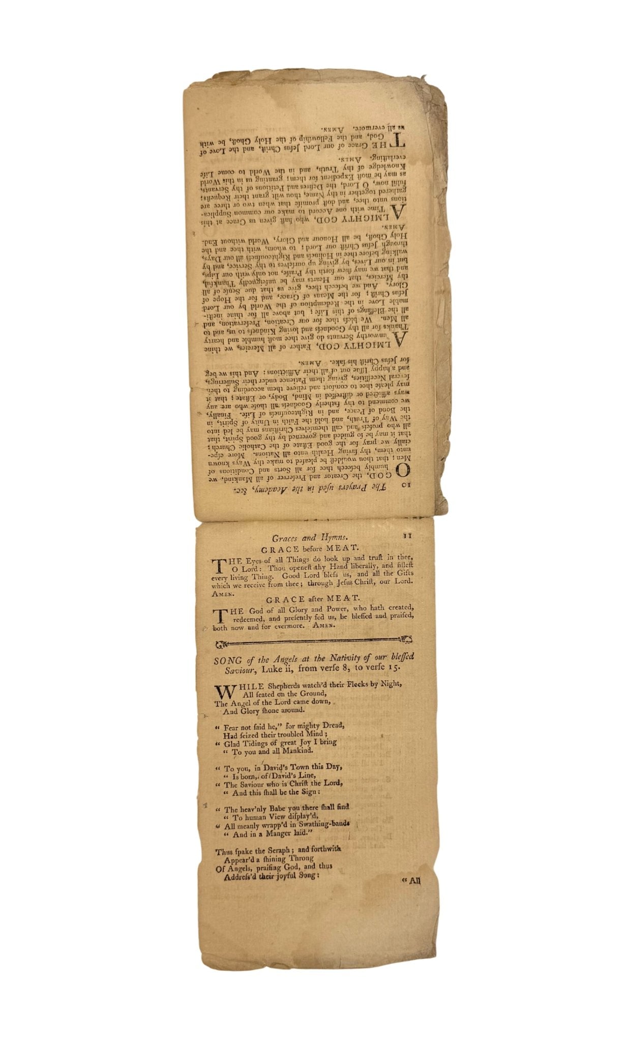 The A, B, C. With The Church of England Catechism, Published by Young, Stewart and McCulloch, First Edition, Second Issue, 1785 - The Great Republic