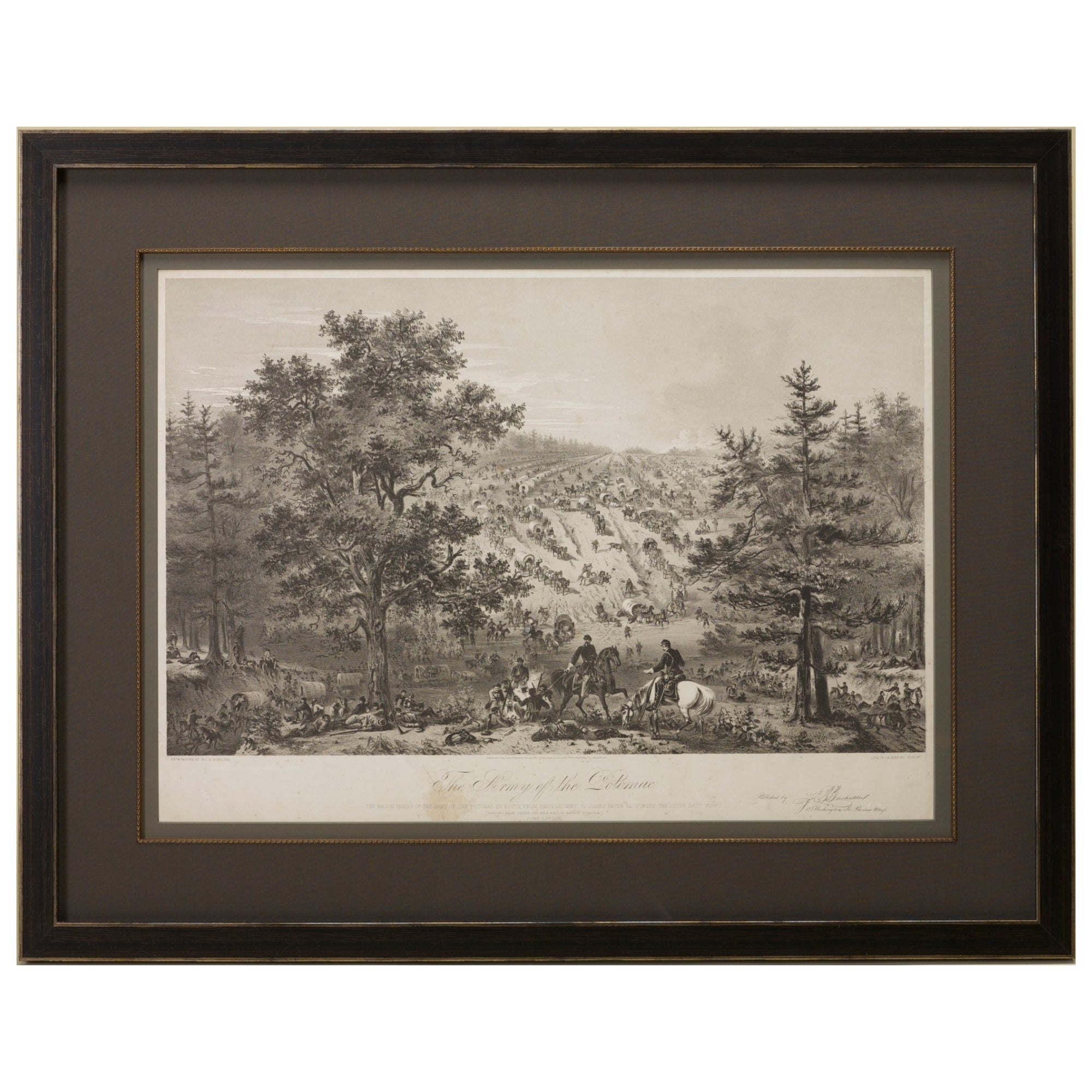 "The Army of the Potomac" Civil War - Era Lithograph by John Bachelder, Circa 1863 - The Great Republic