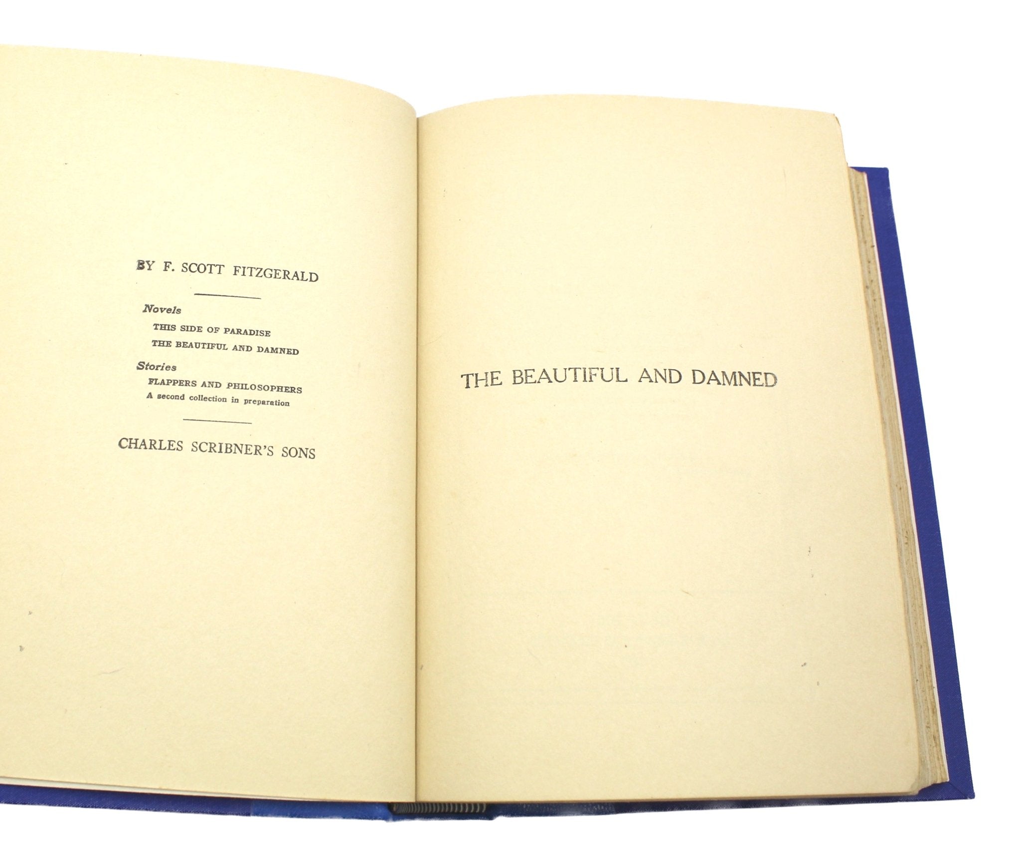 The Beautiful and the Damned by F. Scott Fitzgerald, First Edition, First State, 1922 - The Great Republic
