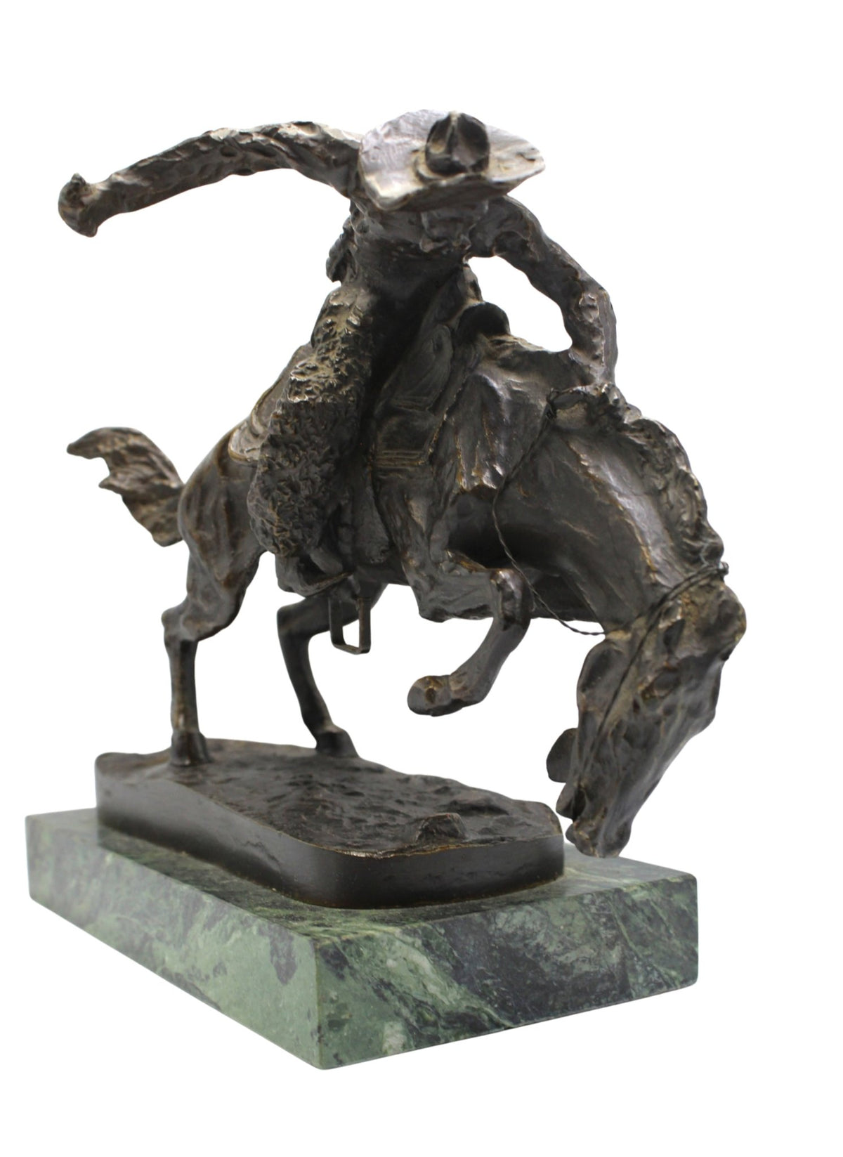 "The Bronco Buster" Bronze Sculpture, after Frederic Remington - The Great Republic