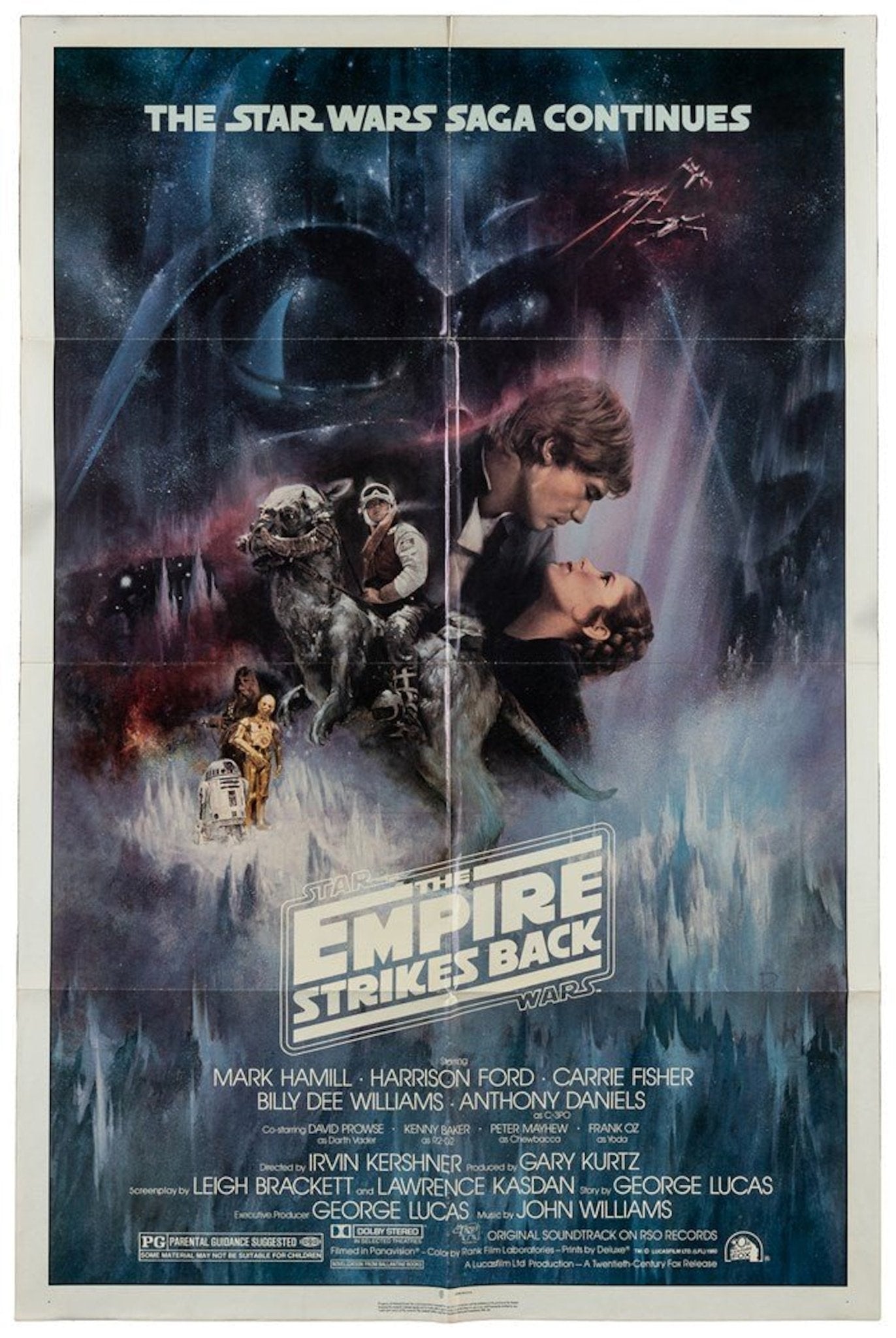 "The Empire Strikes Back" Vintage Movie Poster, Illustrated by Roger Kastel, 1980 - The Great Republic