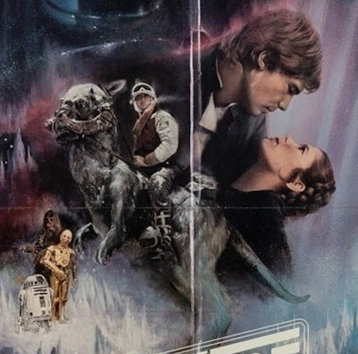 "The Empire Strikes Back" Vintage Movie Poster, Illustrated by Roger Kastel, 1980 - The Great Republic