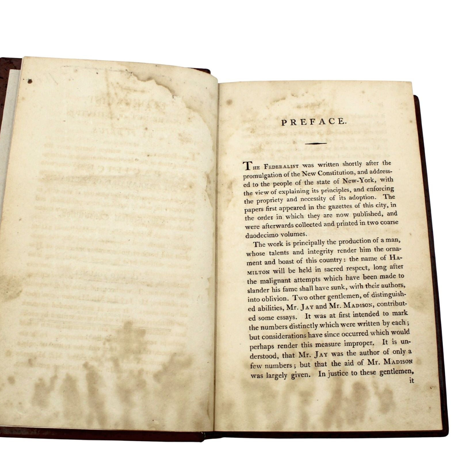 The Federalist, on The New Constitution by Publius, Second Edition, in Two Volumes, 1802 - The Great Republic