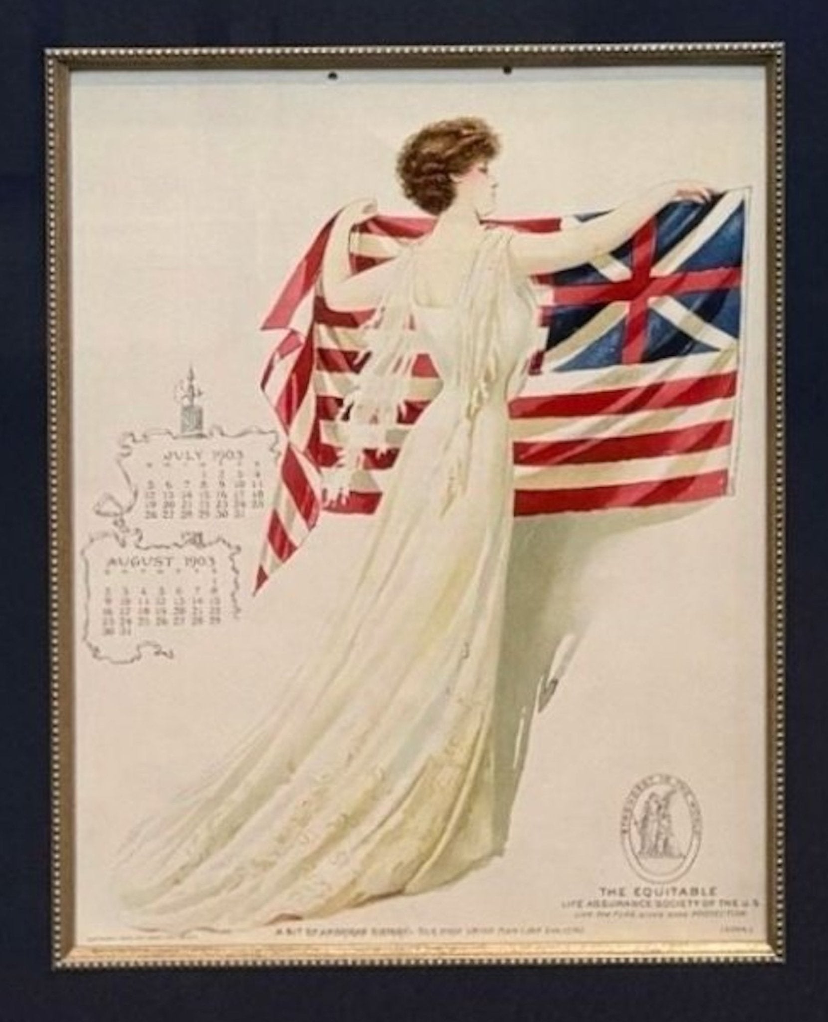 "The Flag of Our Own Time" Equitable Life Assurance Company Calendar Set of Six, 1903 - The Great Republic
