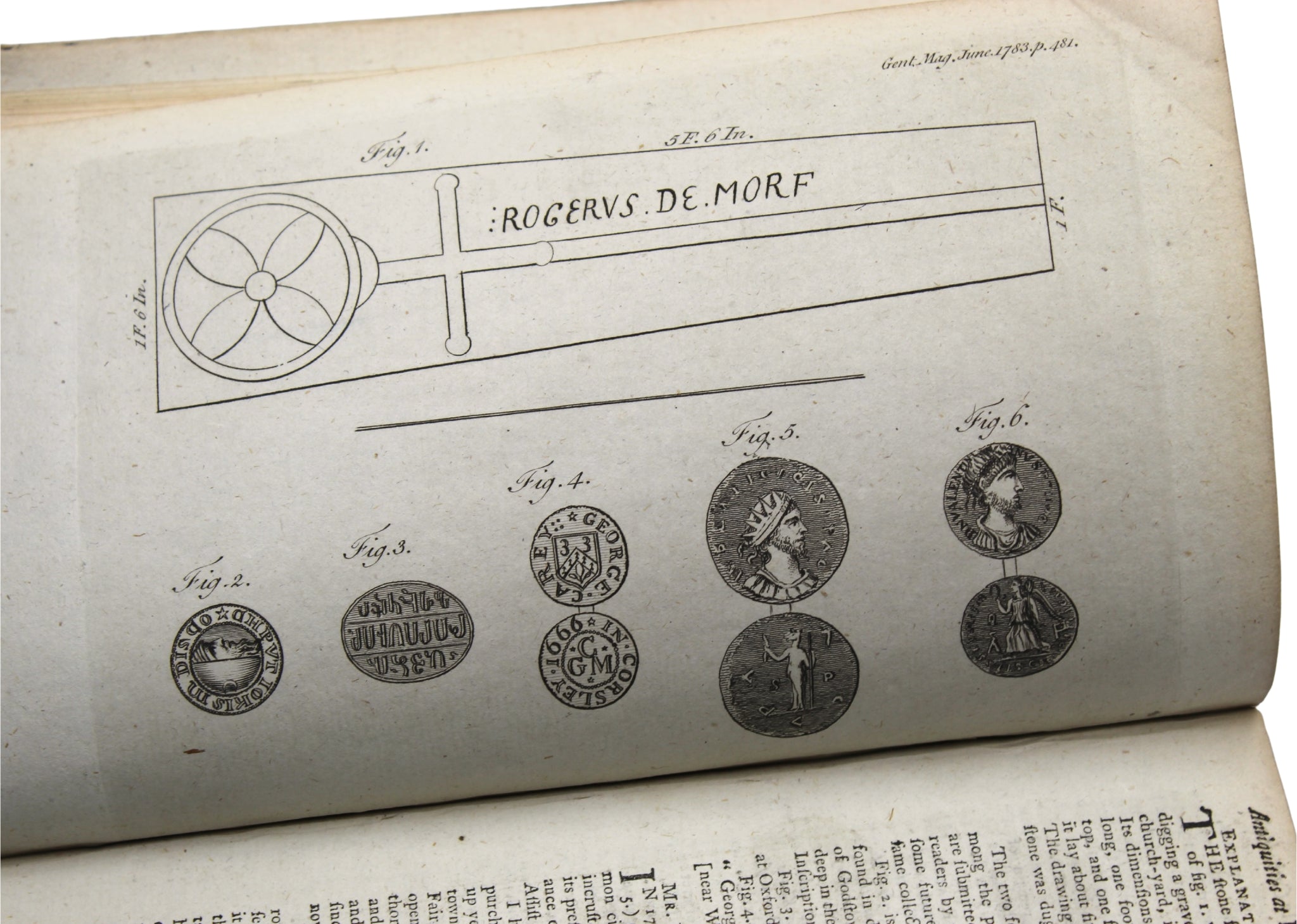 The Gentleman's Magazine, with 1777 Flag Resolution, June 1783 - The Great Republic