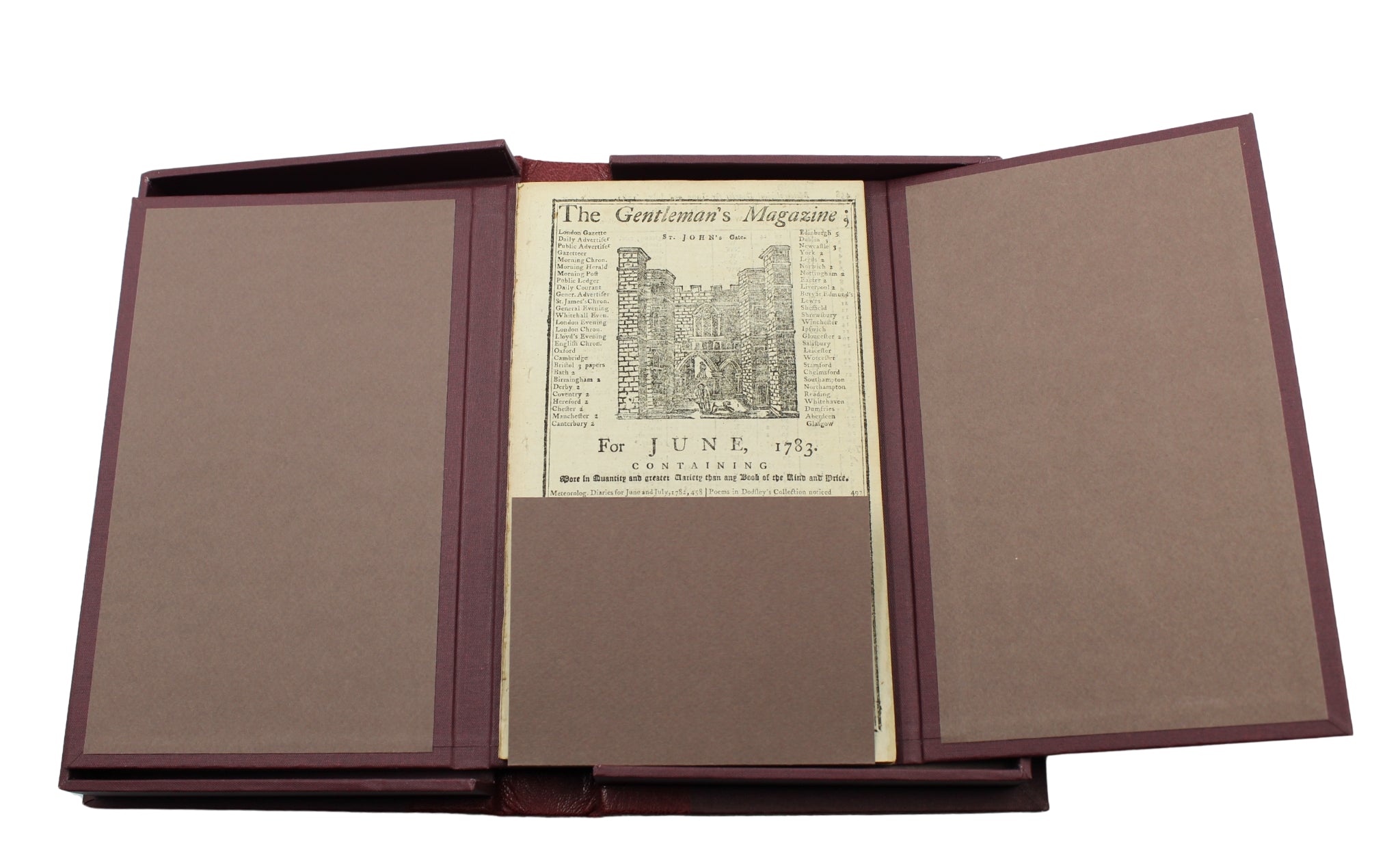 The Gentleman's Magazine, with 1777 Flag Resolution, June 1783 - The Great Republic