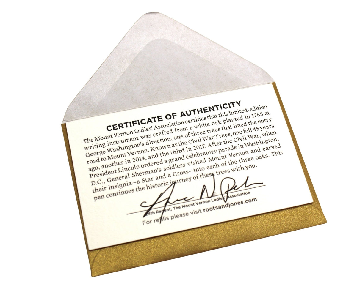 The George Washington Commander Fountain Pen - The Great Republic