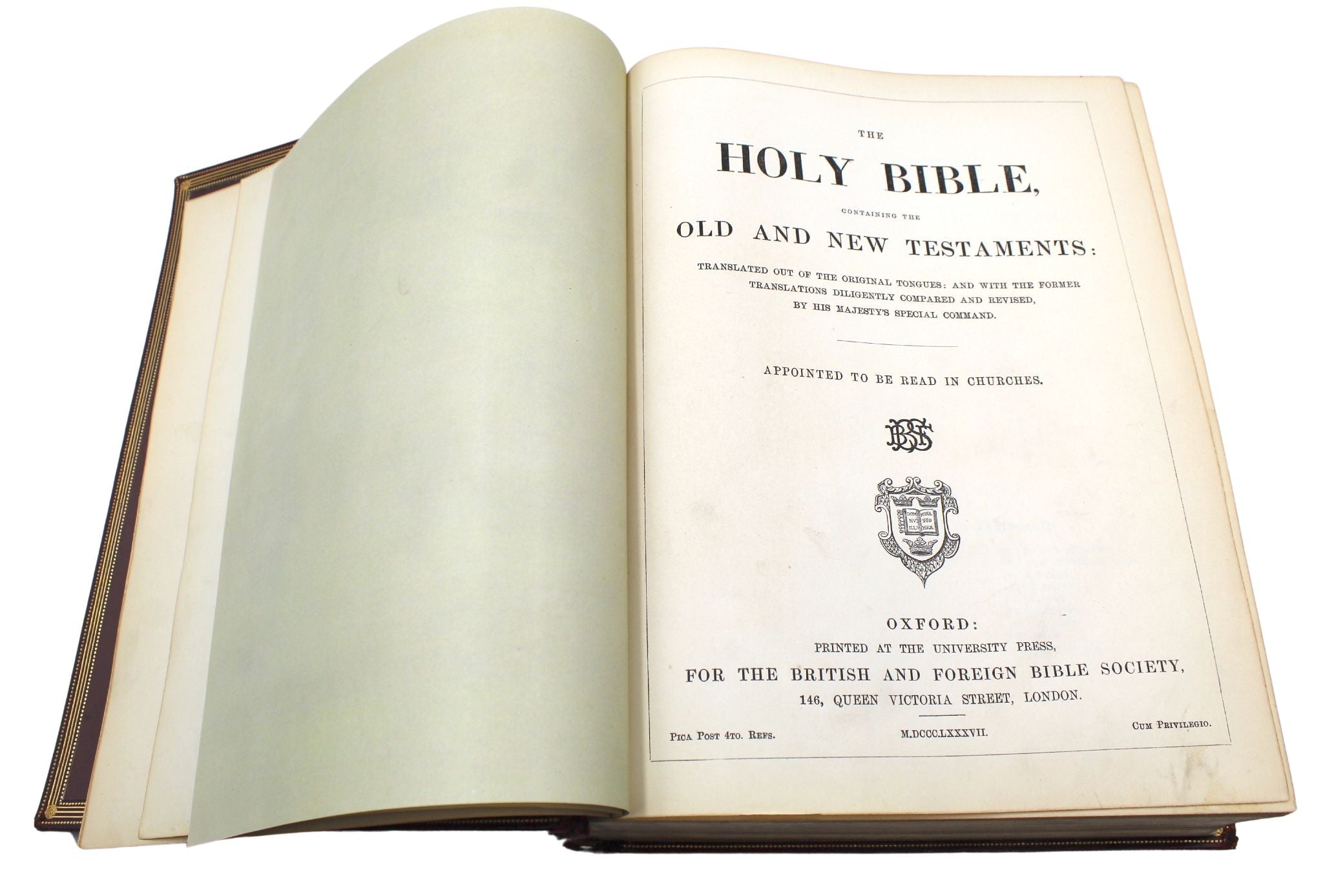 The Holy Bible, Containing the Old and New Testaments, Appointed to be Read in Churches, 1887 - The Great Republic