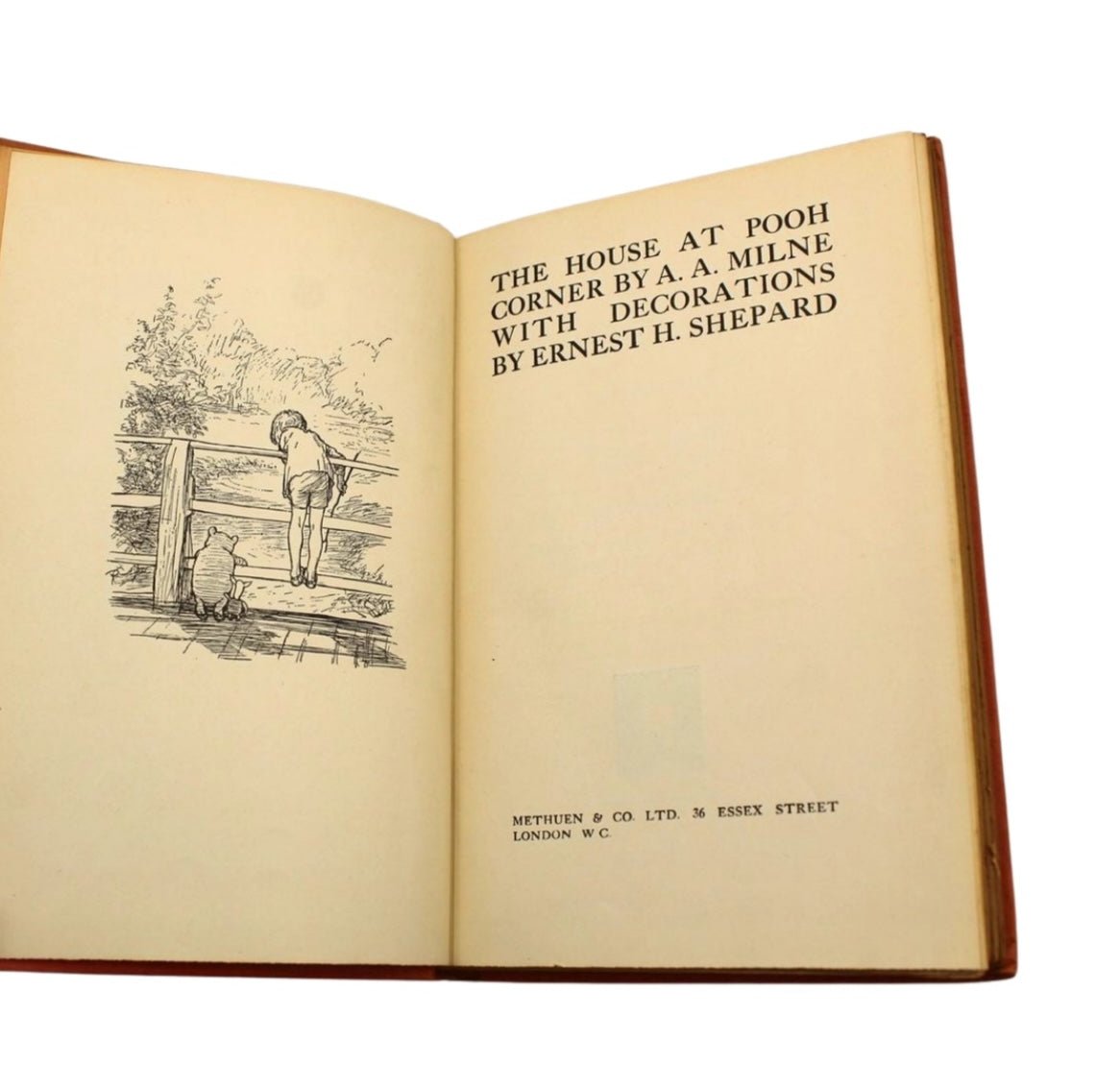The House at Pooh Corner by A. A. Milne, Illustrated by Ernest H. Shepard, First Edition, in Original Boards, 1928 - The Great Republic