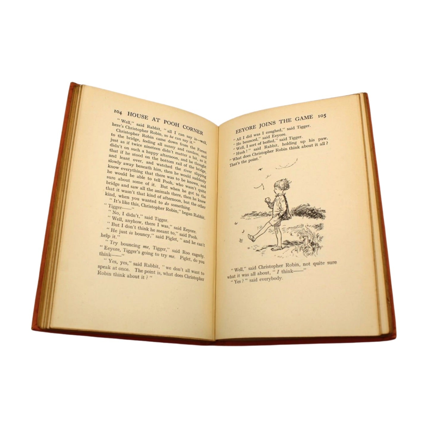 The House at Pooh Corner by A. A. Milne, Illustrated by Ernest H. Shepard, First Edition, in Original Boards, 1928 - The Great Republic