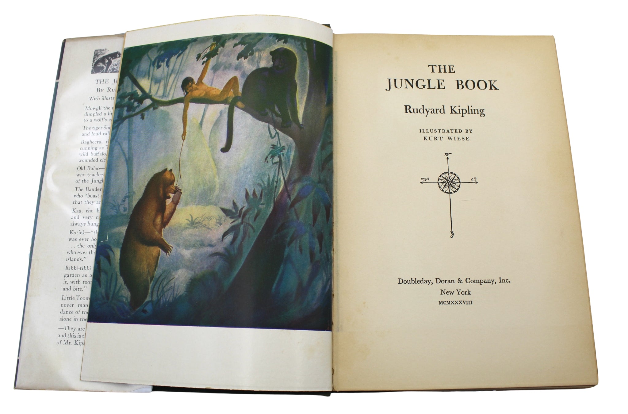 The Jungle Book by Rudyard Kipling, Illustrated by Kurt Wiese, 1938 - The Great Republic