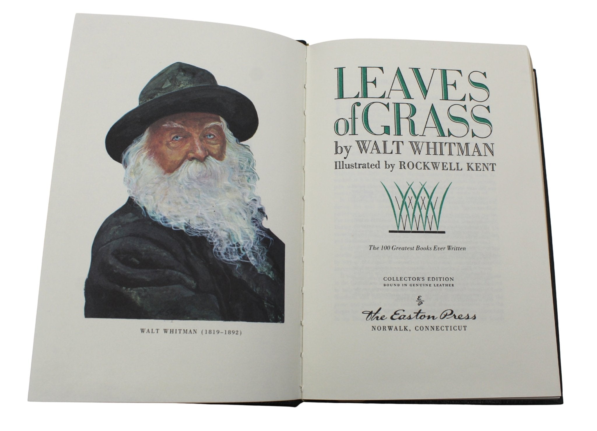 The Leaves of Grass by Walt Whitman, Illustrated by Rockwell Kent, Easton Press Collector’s Edition, 1977 - The Great Republic