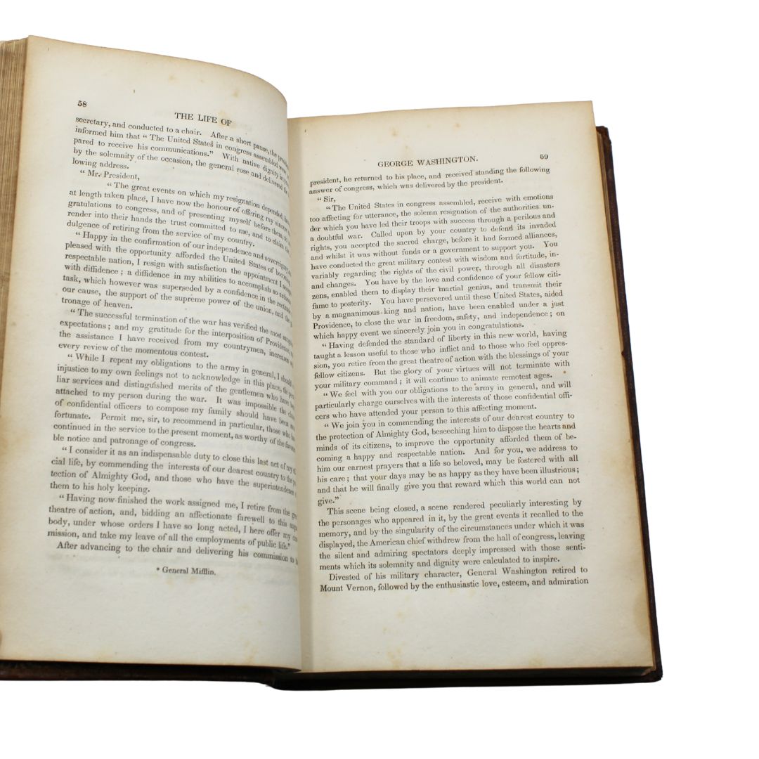 The Life of George Washington, Inscribed by John Marshall, Second Edition, in Two Volumes, 1832, with Accompanying Atlas to Marshall’s Life of Washington, 1832 - The Great Republic