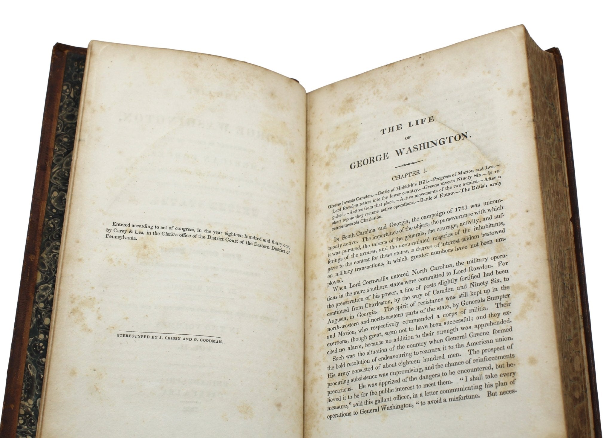 The Life of George Washington, Inscribed by John Marshall, Second Edition, in Two Volumes, 1832, with Accompanying Atlas to Marshall’s Life of Washington, 1832 - The Great Republic