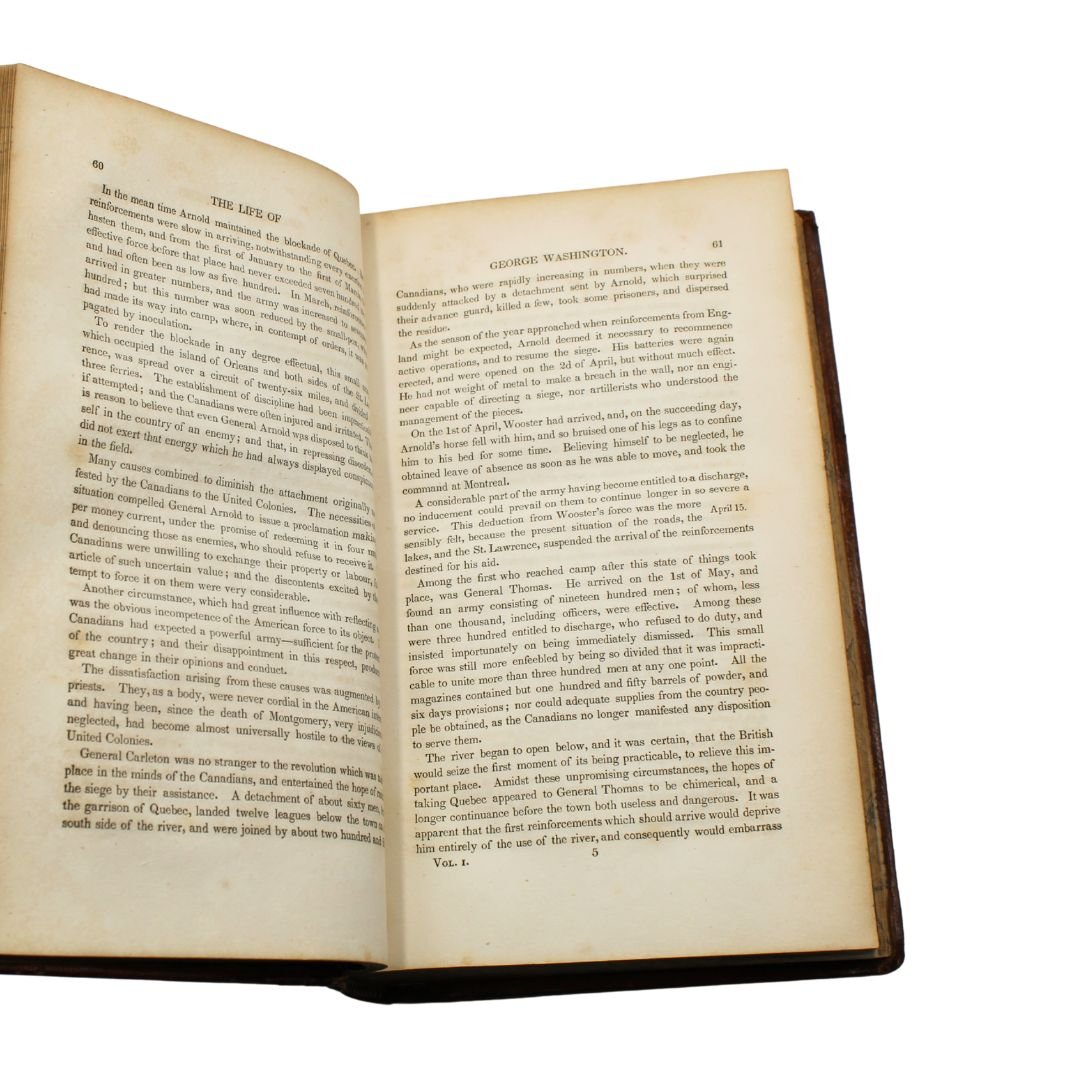 The Life of George Washington, Inscribed by John Marshall, Second Edition, in Two Volumes, 1832, with Accompanying Atlas to Marshall’s Life of Washington, 1832 - The Great Republic