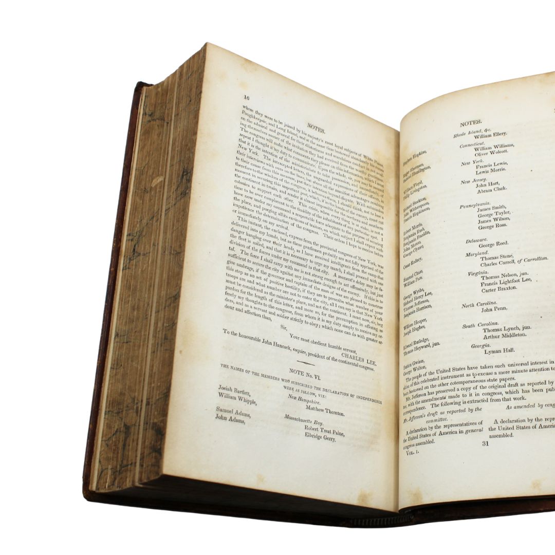 The Life of George Washington, Inscribed by John Marshall, Second Edition, in Two Volumes, 1832, with Accompanying Atlas to Marshall’s Life of Washington, 1832 - The Great Republic