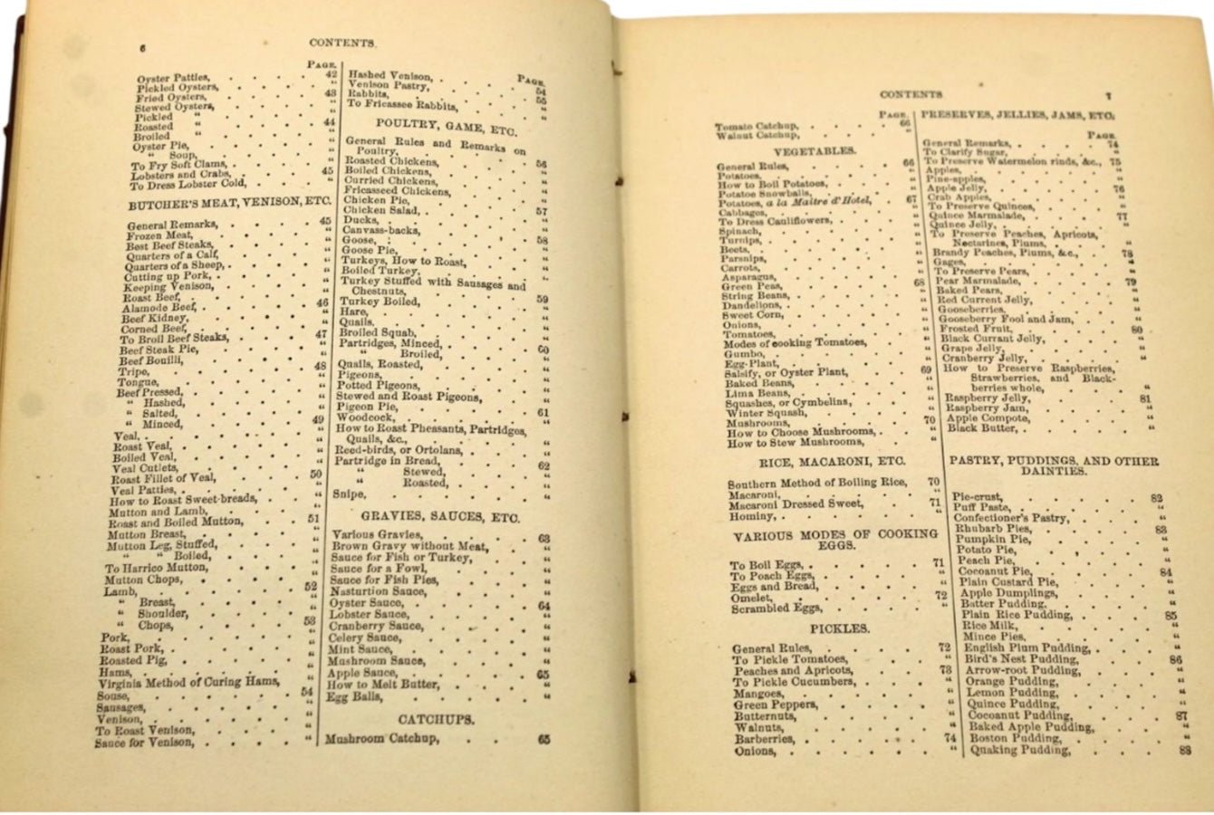 The New York Cookbook: A Complete Manual of Cookery, in all its Branches, by Marie Martinelo, 1882 - The Great Republic