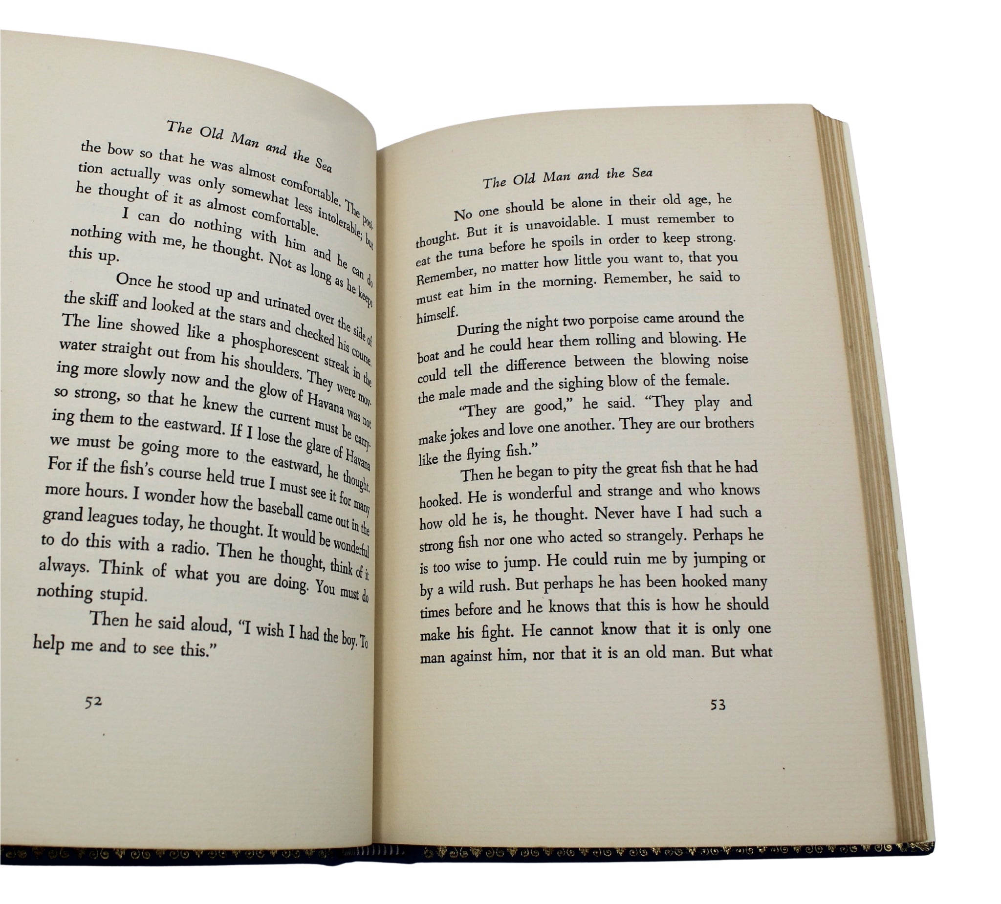 The Old Man and the Sea by Ernest Hemingway, First Edition, 1952 - The Great Republic