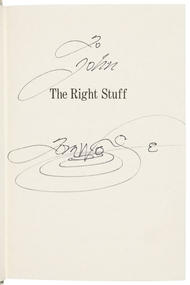 The Right Stuff, Signed by Tom Wolfe, First Edition in Original Dust Jacket, 1979 - The Great Republic