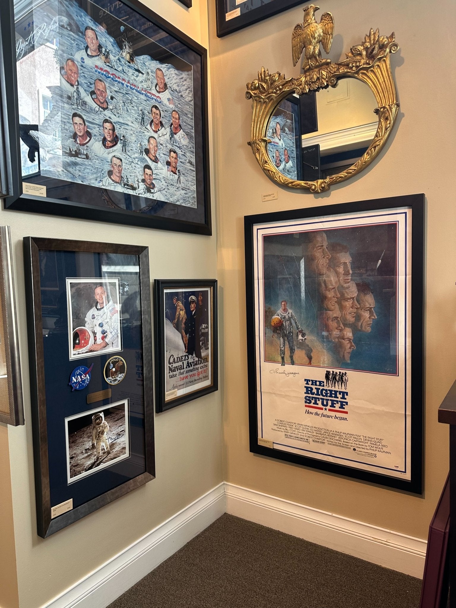 "The Right Stuff" Vintage Movie Poster, Signed by Chuck Yeager, 1983 - The Great Republic