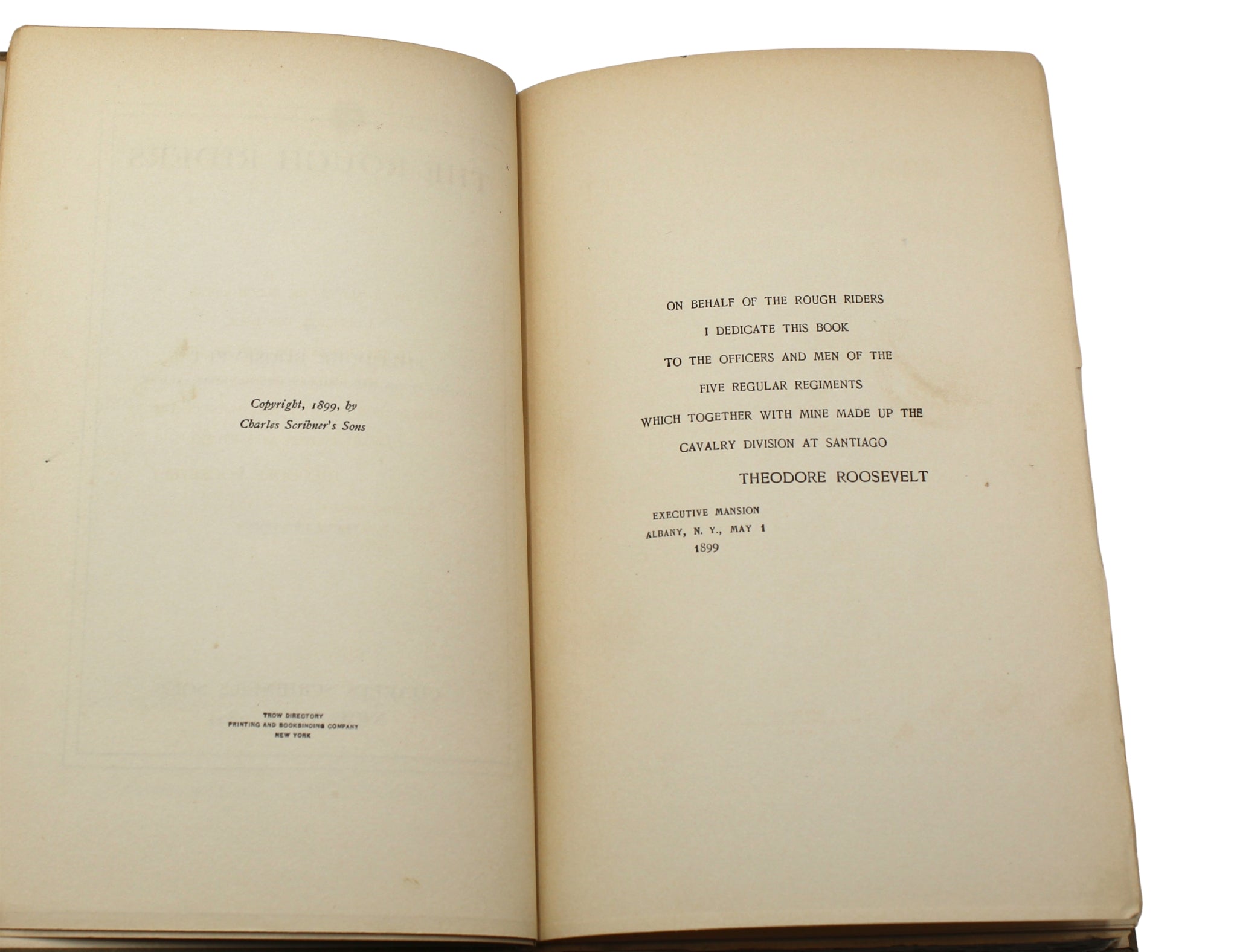 The Rough Riders by Theodore Roosevelt, First Edition, in Original Boards, 1899 - The Great Republic