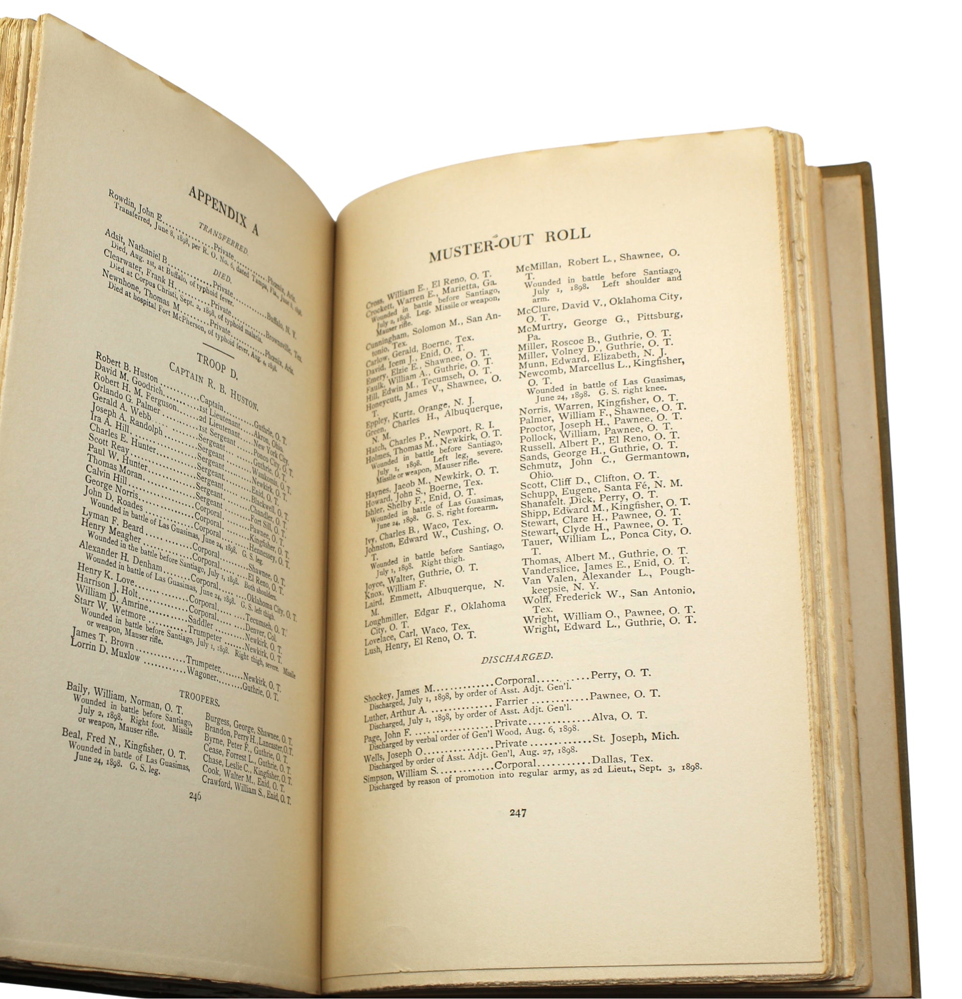 The Rough Riders by Theodore Roosevelt, First Edition, in Original Boards, 1899 - The Great Republic