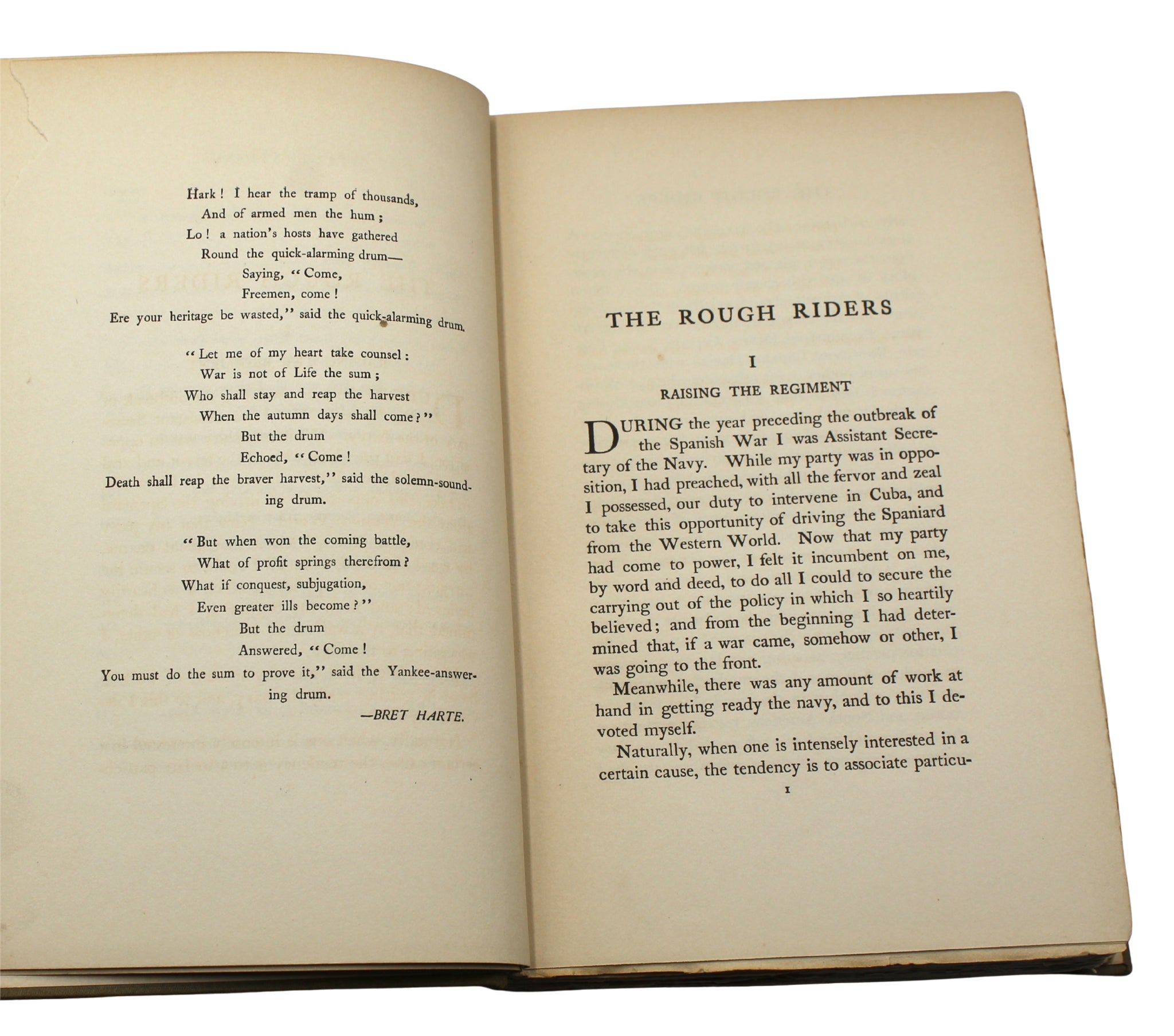 The Rough Riders by Theodore Roosevelt, First Edition, in Original Boards, 1899 - The Great Republic