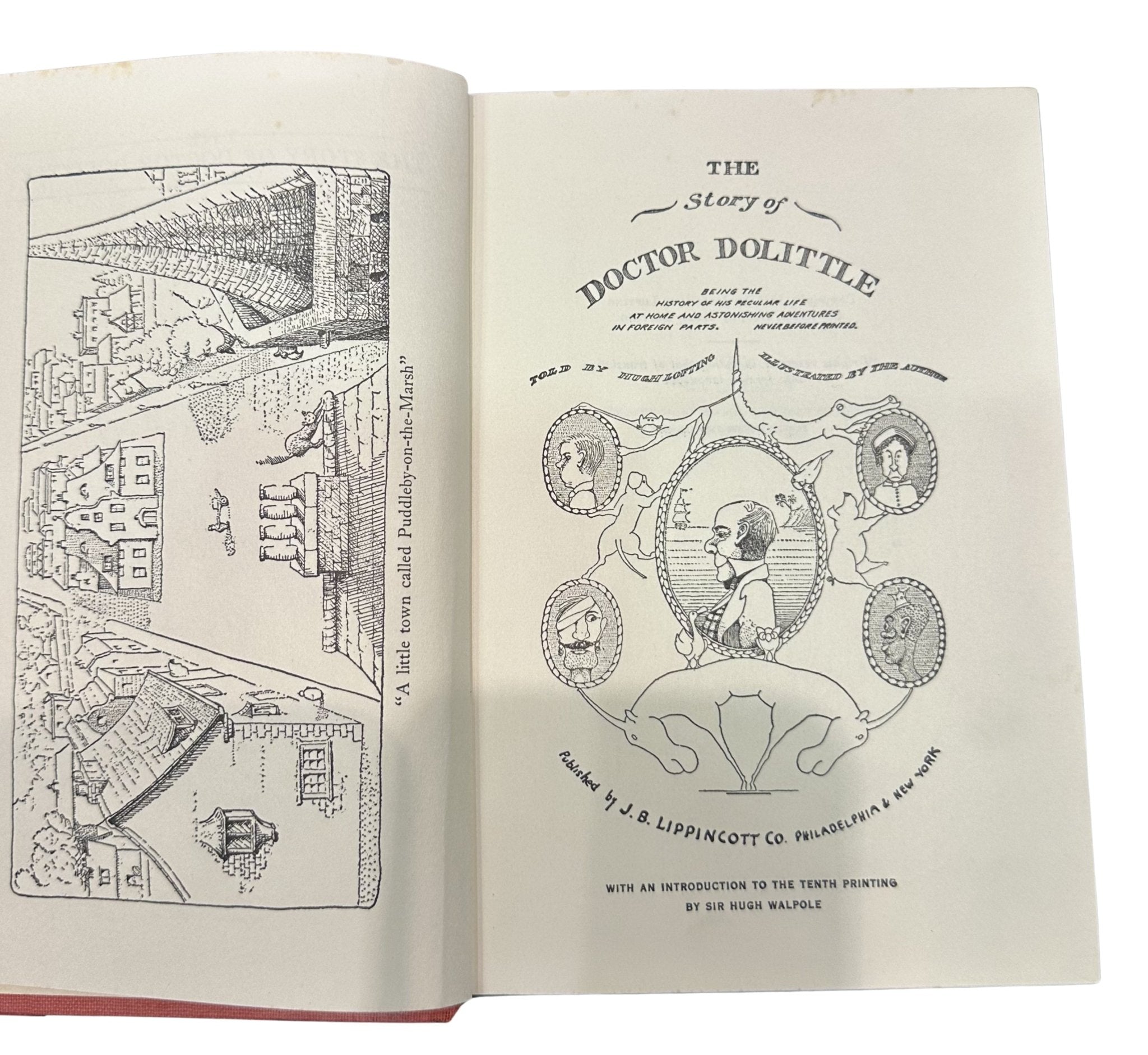 The Story of Doctor Doolittle by Hugh Lofting, Illustrated, First Edition, Later Printing, 1948 - The Great Republic