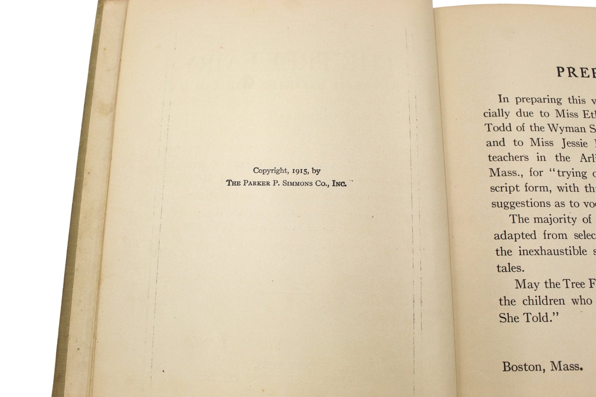 The Tree Fairy and the Stories She Told by Minna B. Noyes, Illustrated, 1915 - The Great Republic