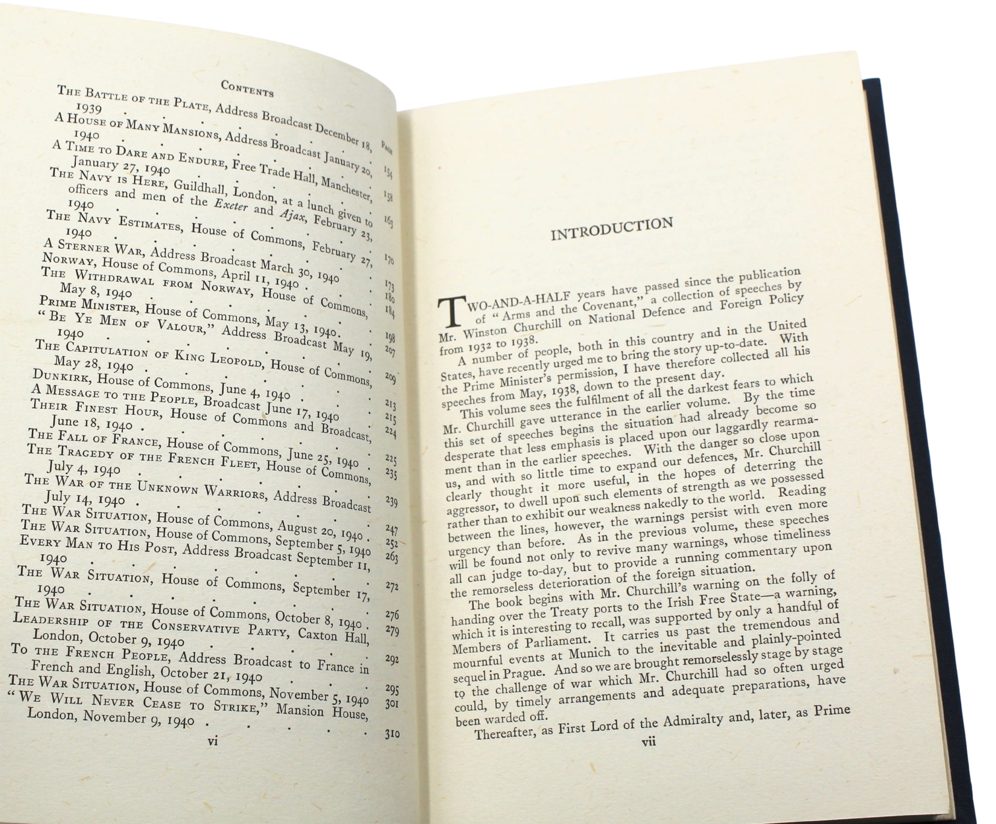 The War Speeches and Secret Session Speeches by Winston Churchill, First Editions, 7 Volume Set, 1941 - 46 - The Great Republic