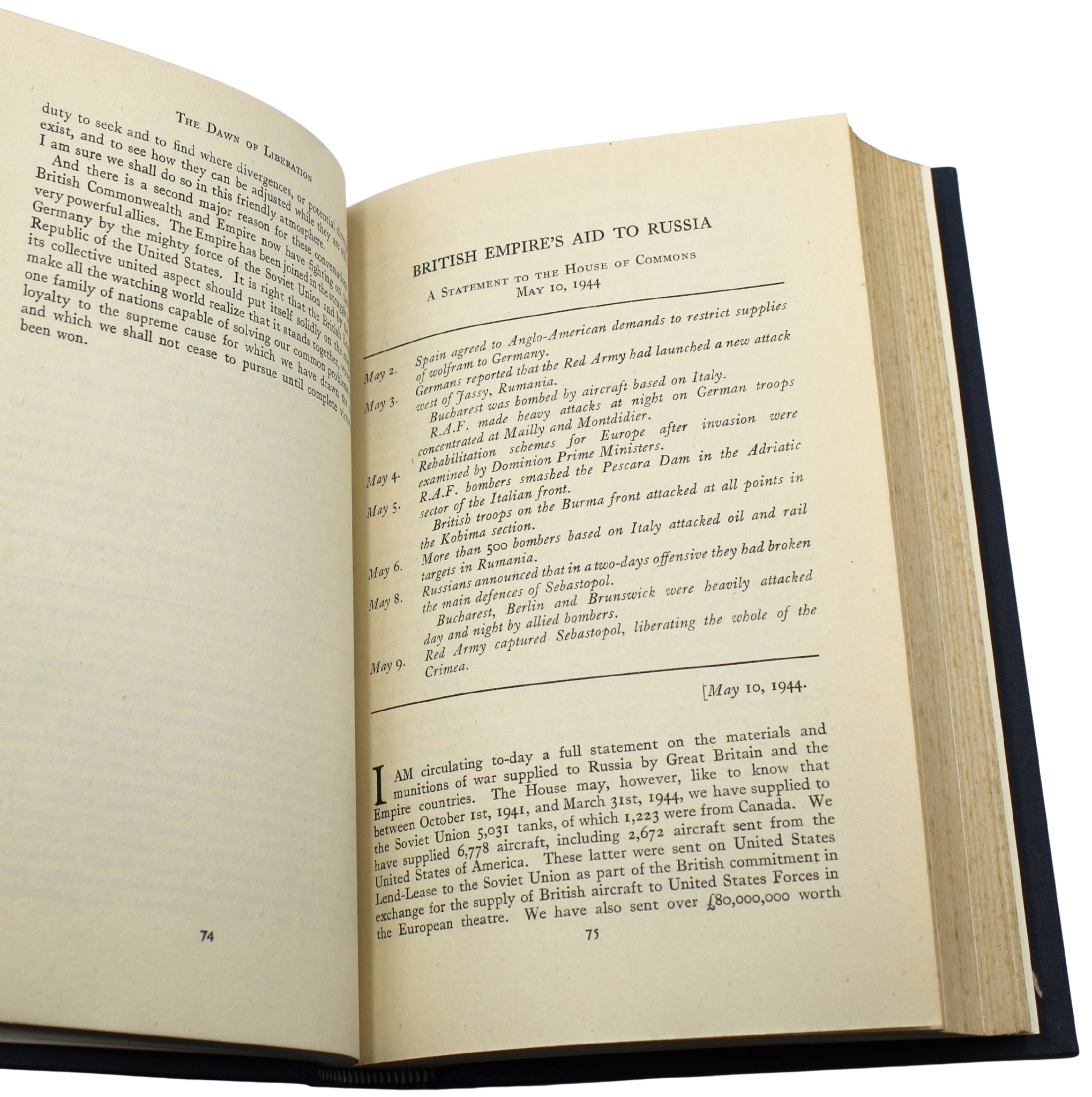 The War Speeches and Secret Session Speeches by Winston Churchill, First Editions, 7 Volume Set, 1941 - 46 - The Great Republic