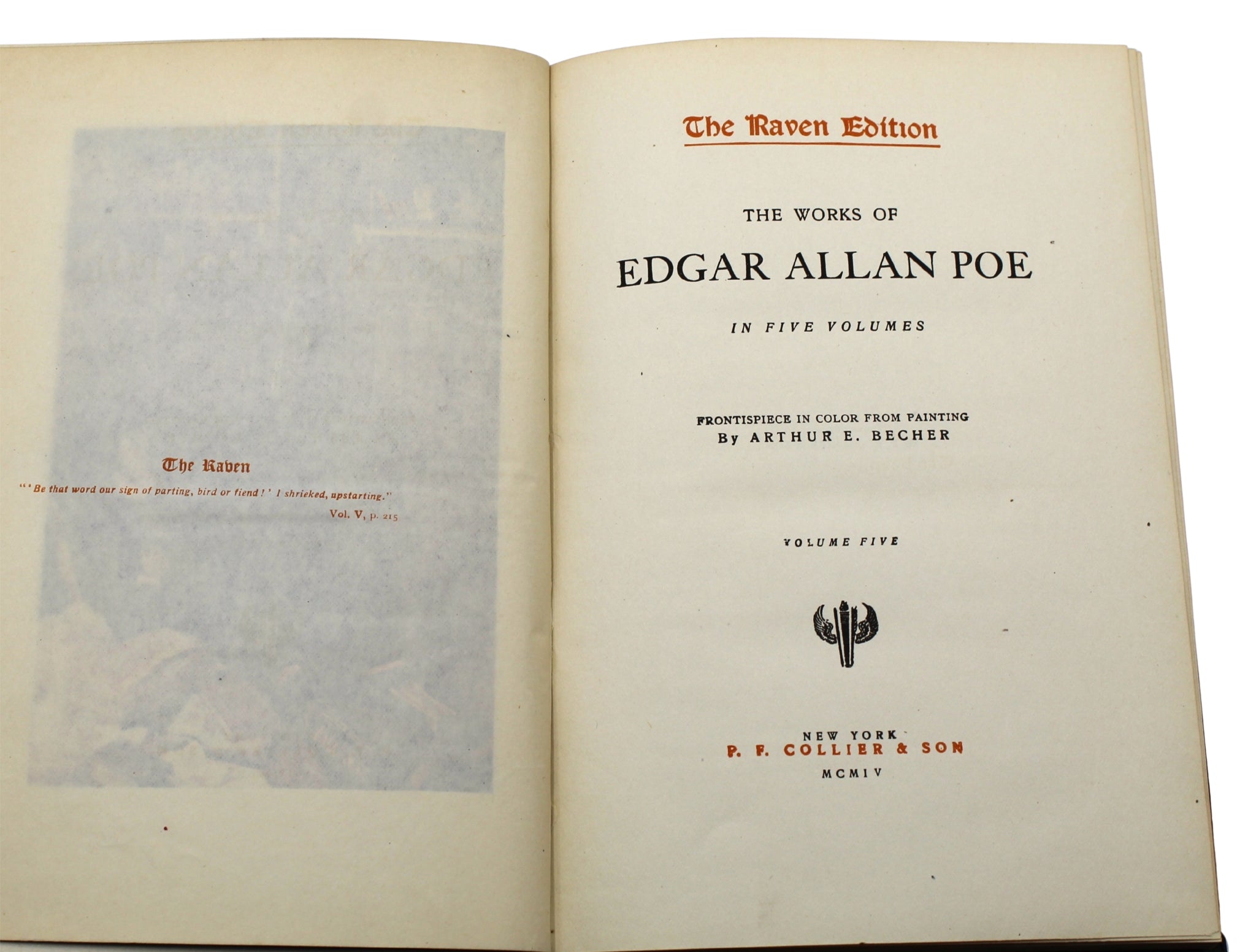 The Works of Edgar Allen Poe, Raven Edition, Five Volume Set, 1904 - The Great Republic