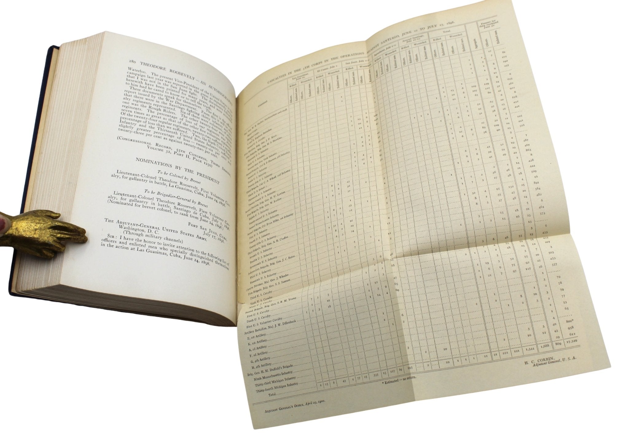 Theodore Roosevelt: An Autobiography by Theodore Roosevelt, First Edition, 1913 - The Great Republic