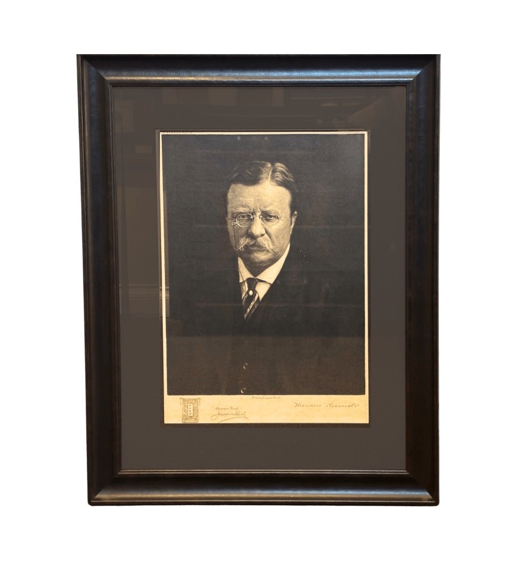 Theodore Roosevelt Etching by Jacques Reich, Signed Remarque Proof, 1919 - The Great Republic