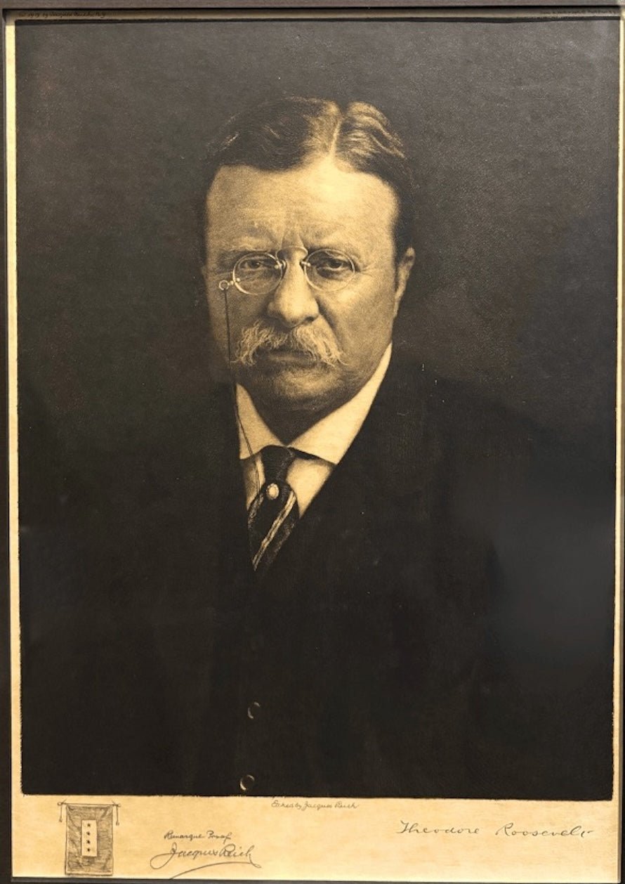 Theodore Roosevelt Etching by Jacques Reich, Signed Remarque Proof, 1919 - The Great Republic