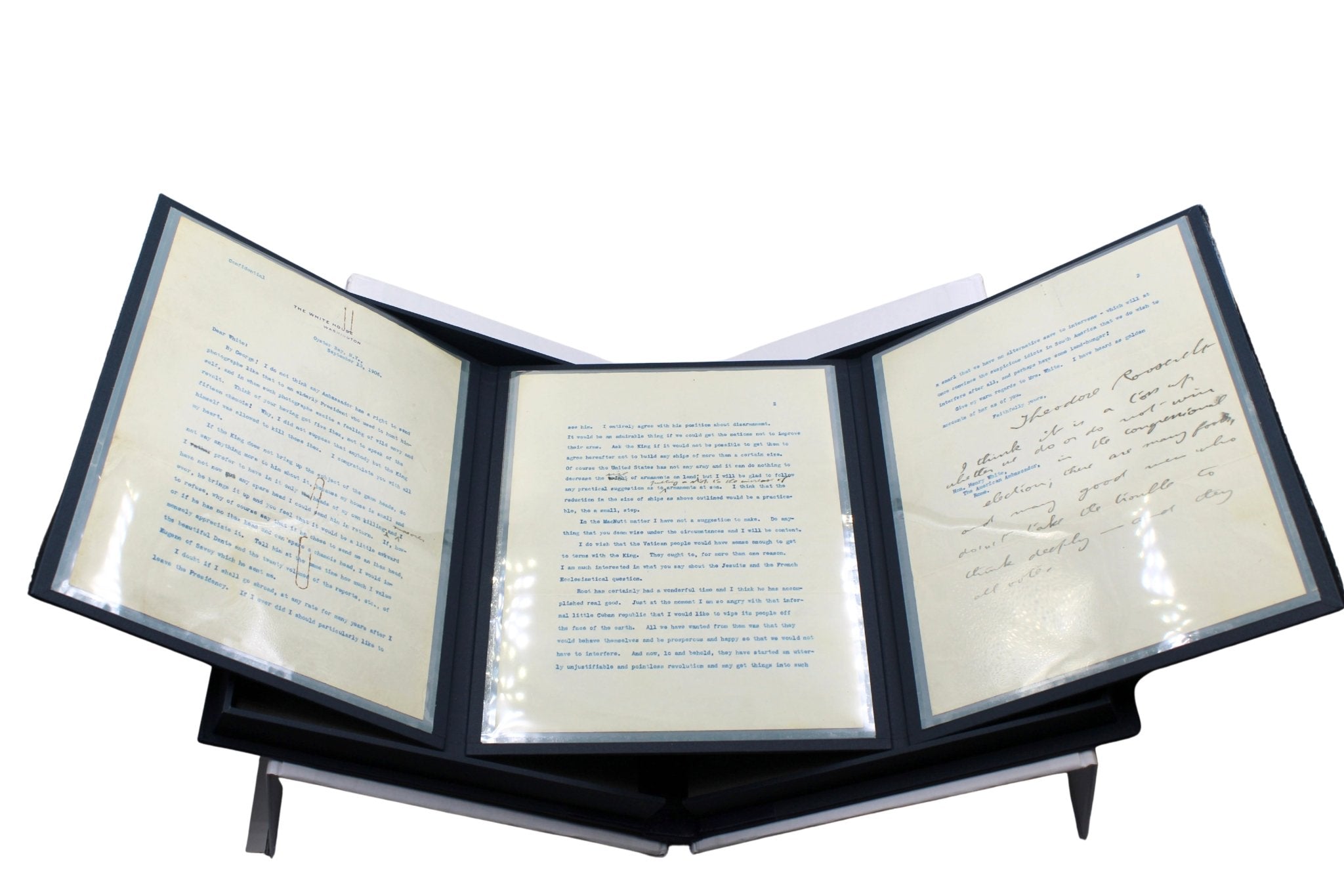 Theodore Roosevelt Signed Typed Letter, to Henry White, Dated September 13, 1906 - The Great Republic