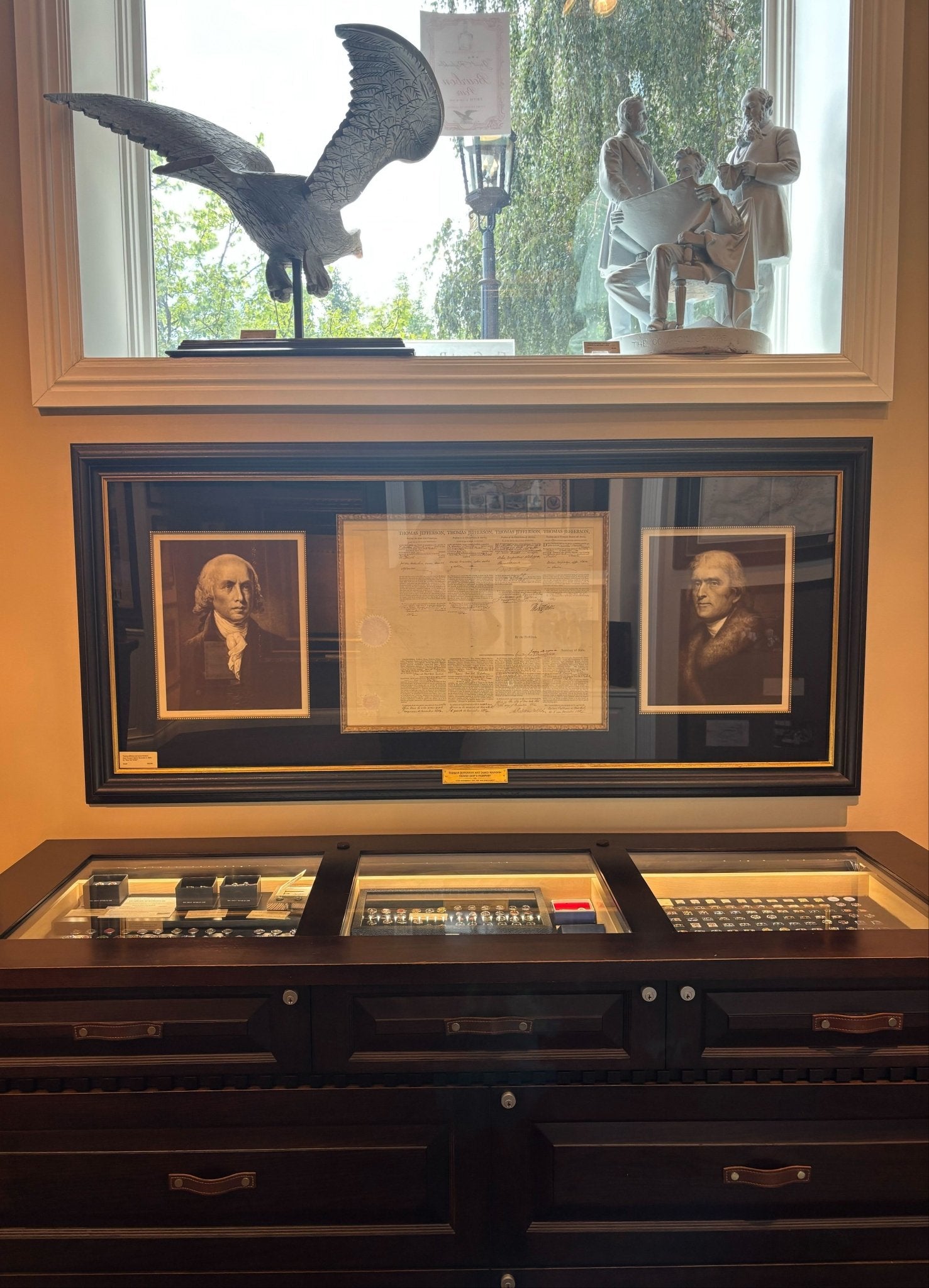 Thomas Jefferson and James Madison Ship's Passport Signed, November 5, 1804, for "New York Packet" - The Great Republic