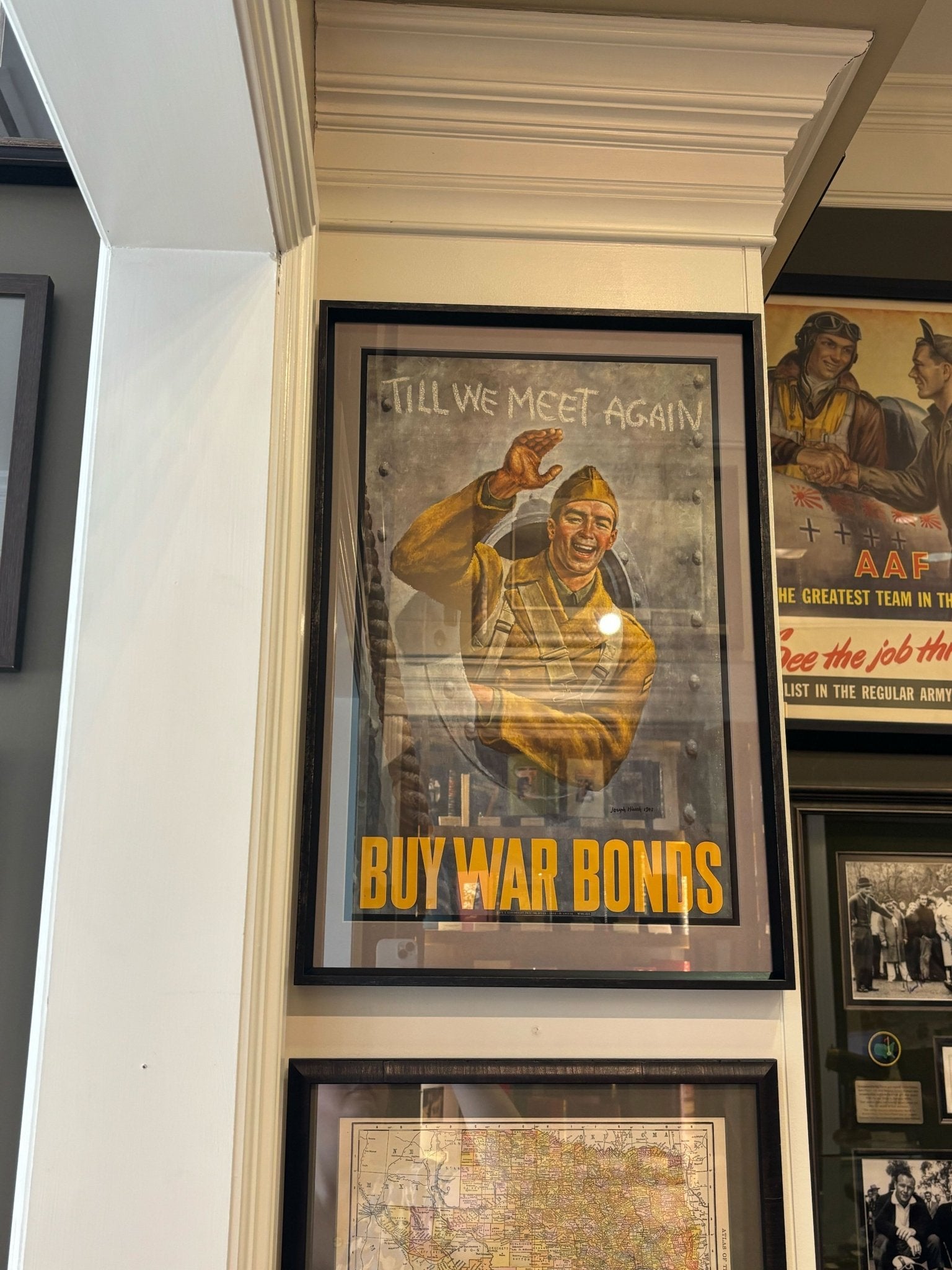 "Till We Meet Again. Buy War Bonds" WWII Poster by Joseph Hirsch, Circa 1942 - The Great Republic