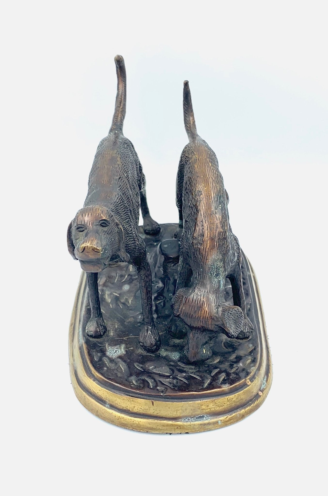 Two Hunting Dogs Bronze Sculpture - The Great Republic