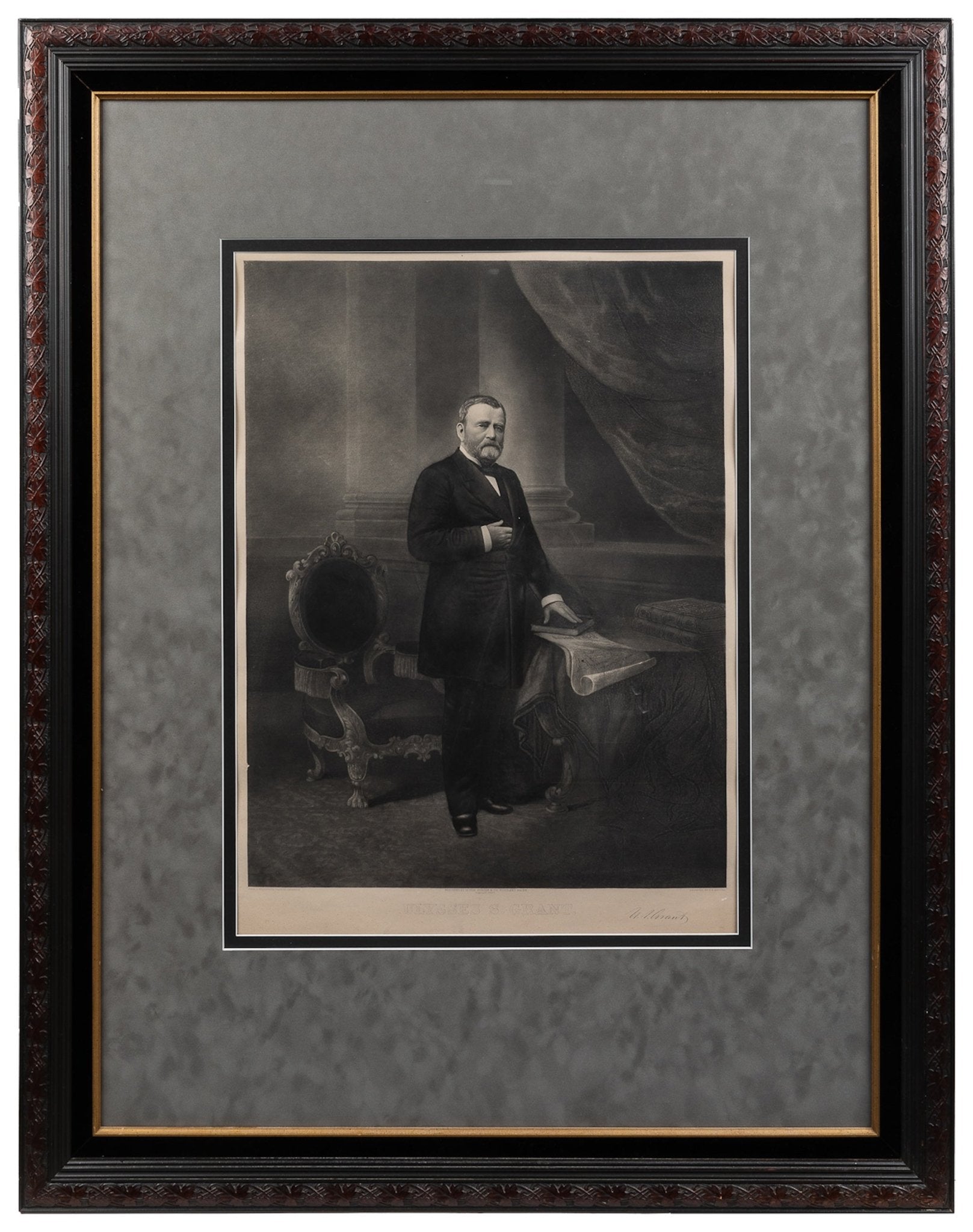 "Ulysses S. Grant" Portrait, Engraved by J.C. Buttre, after Anderson, 1885 - The Great Republic
