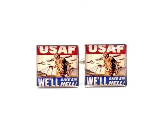 USAF WWII Poster Cufflinks - The Great Republic