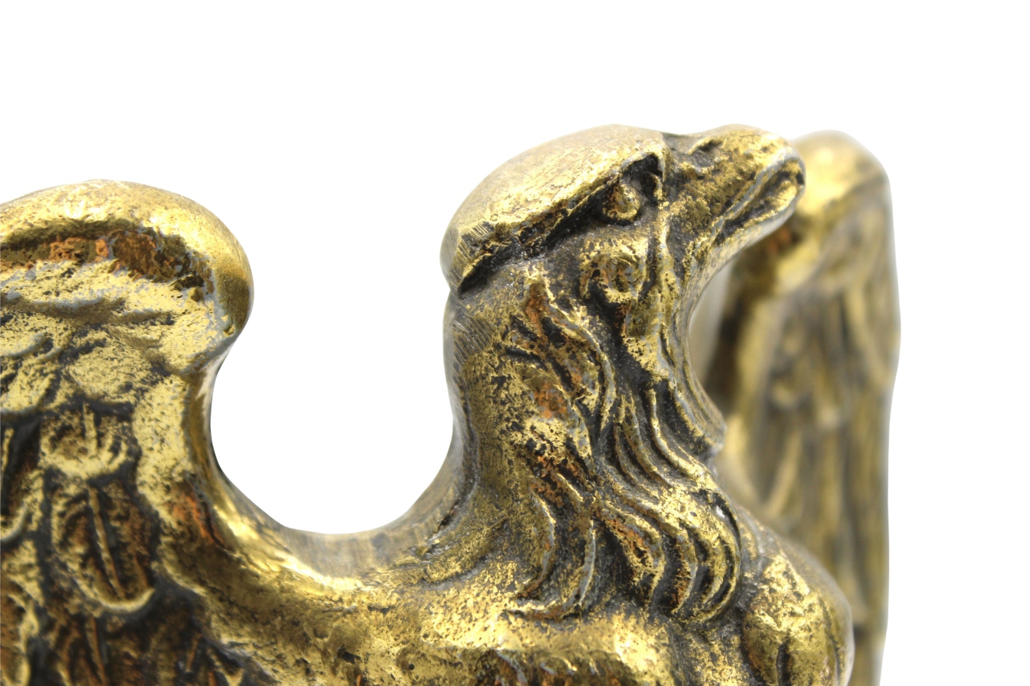 Vintage "1776" Brass American Eagle Bookends by Colonial Virginia - The Great Republic