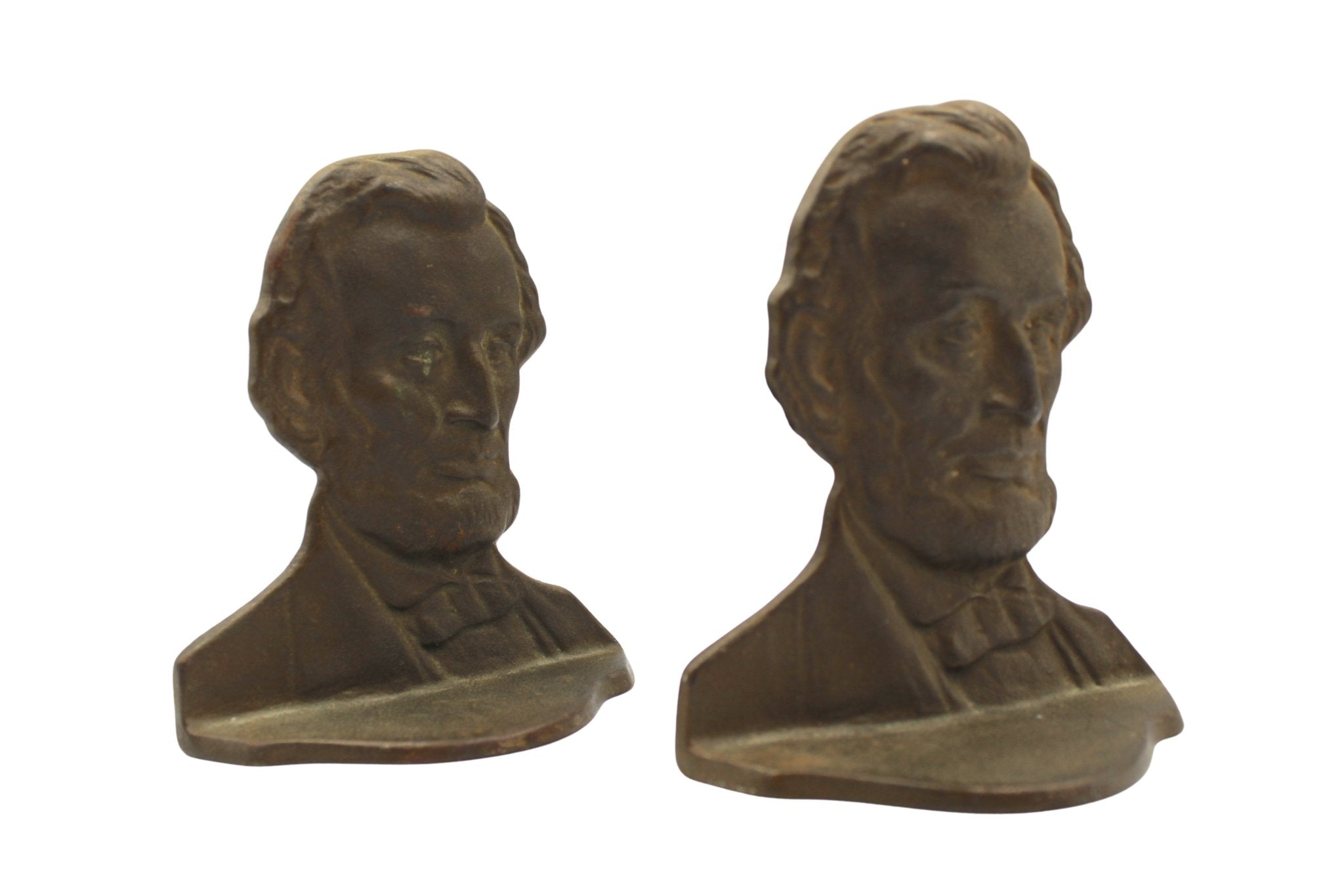 Vintage Abraham Lincoln Bust Bookends, 1928 - The Great Republic
