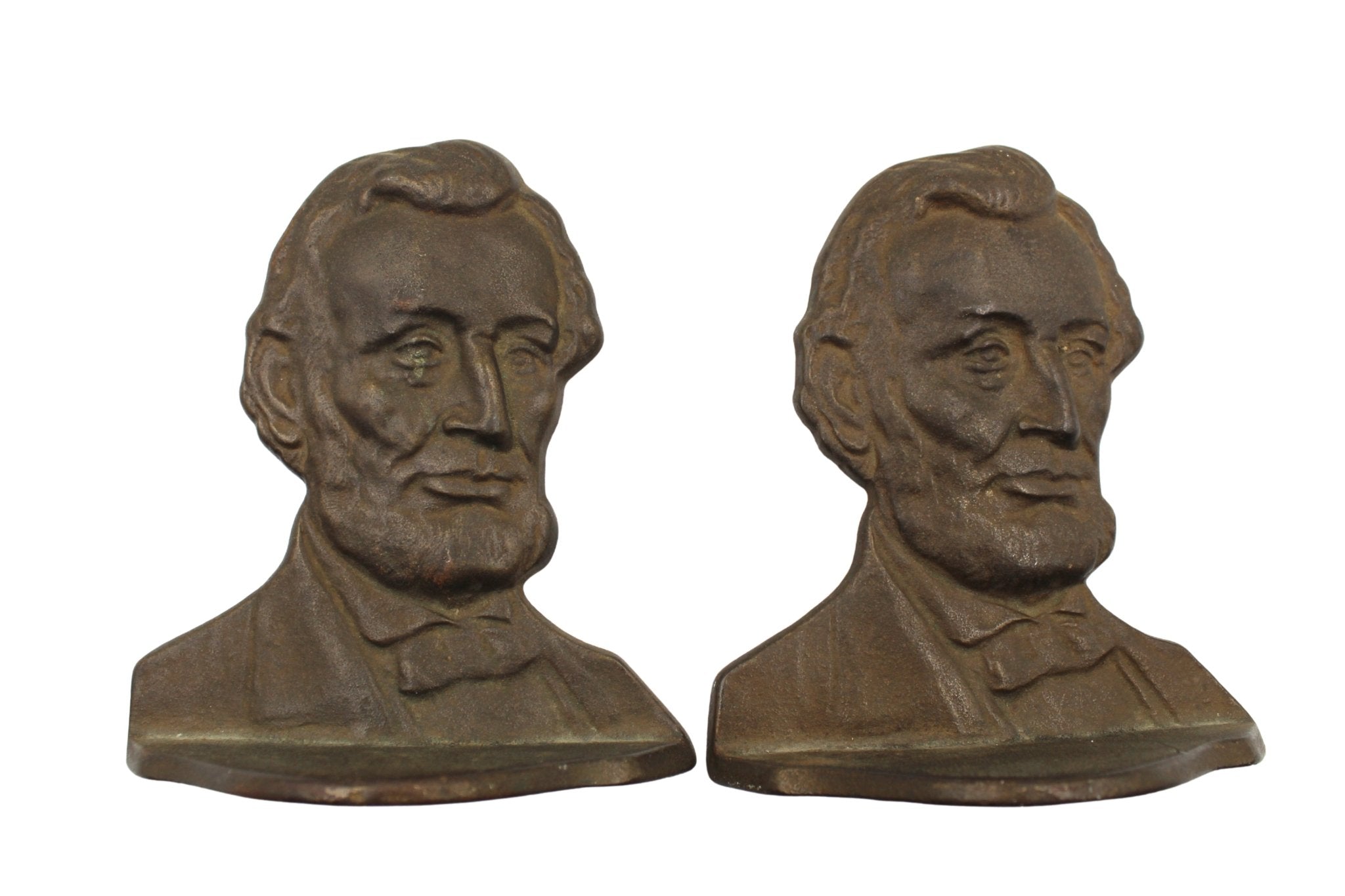 Vintage Abraham Lincoln Bust Bookends, 1928 - The Great Republic