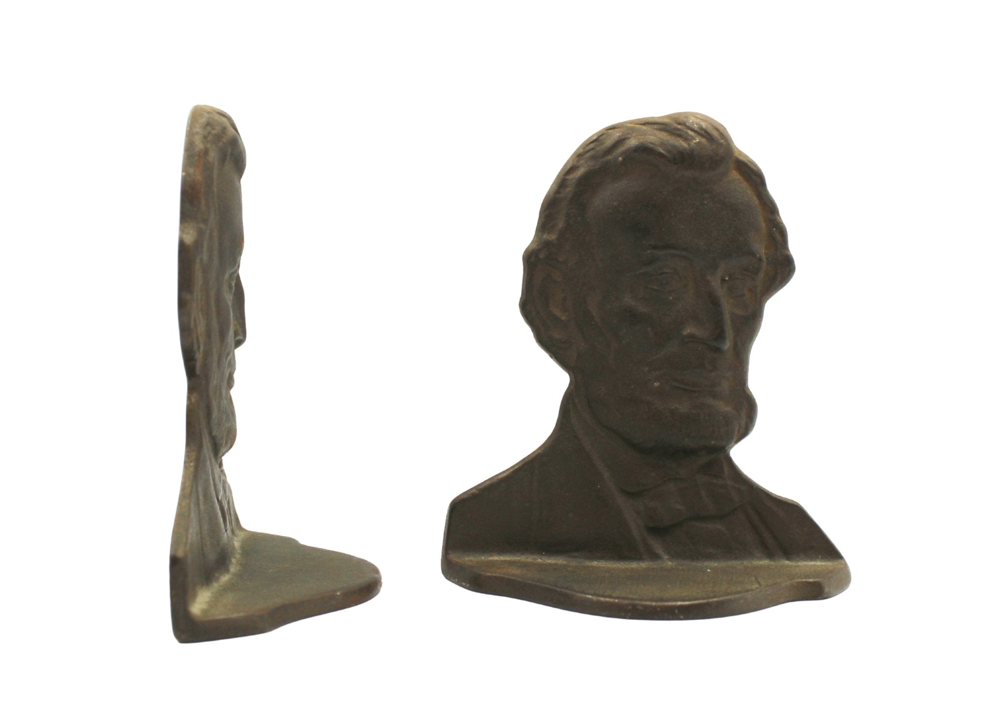 Vintage Abraham Lincoln Bust Bookends, 1928 - The Great Republic