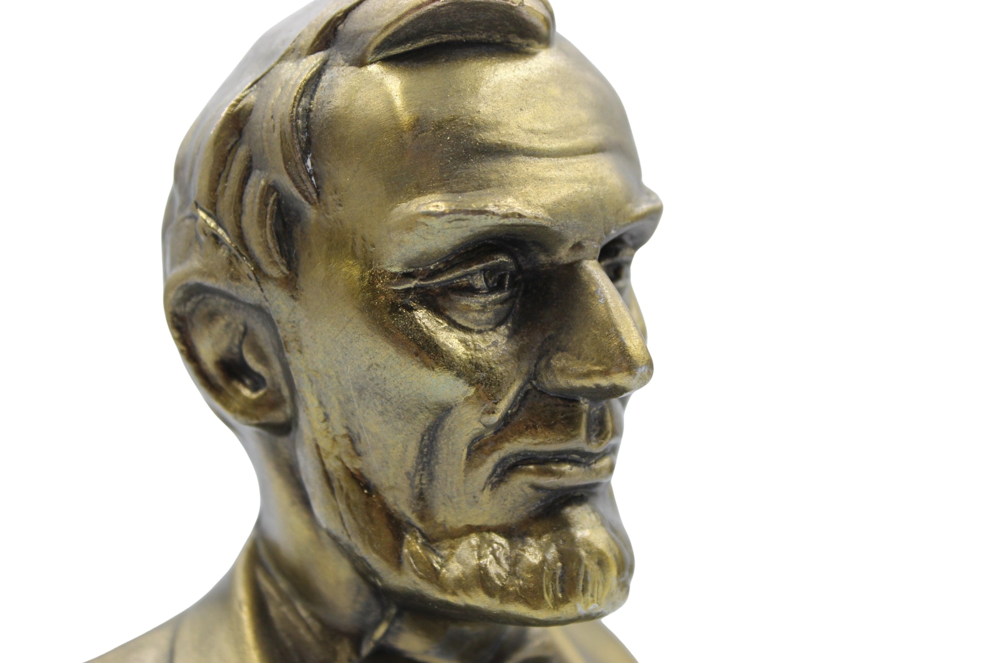 Vintage Abraham Lincoln Bust Bookends - The Great Republic