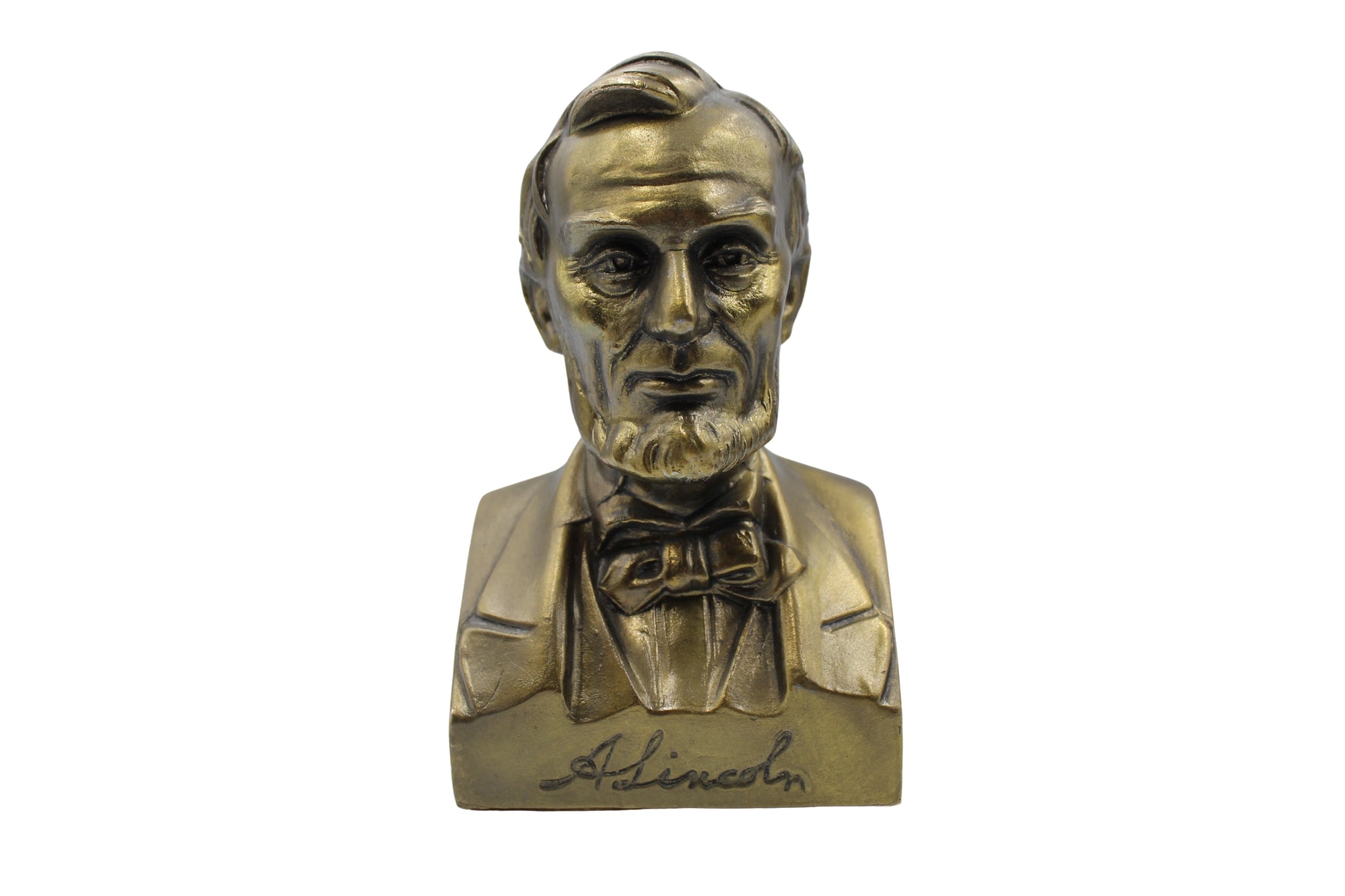 Vintage Abraham Lincoln Bust Bookends - The Great Republic